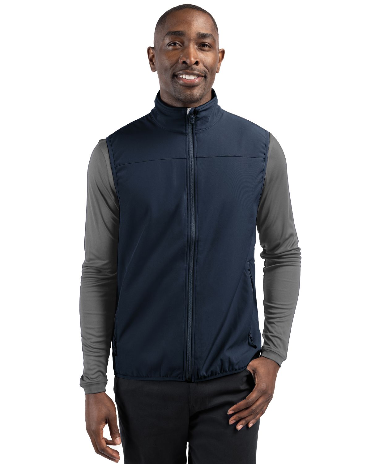 Clique Trail Recycled Stretch Softshell Mens Full Zip Vest - MQO00068