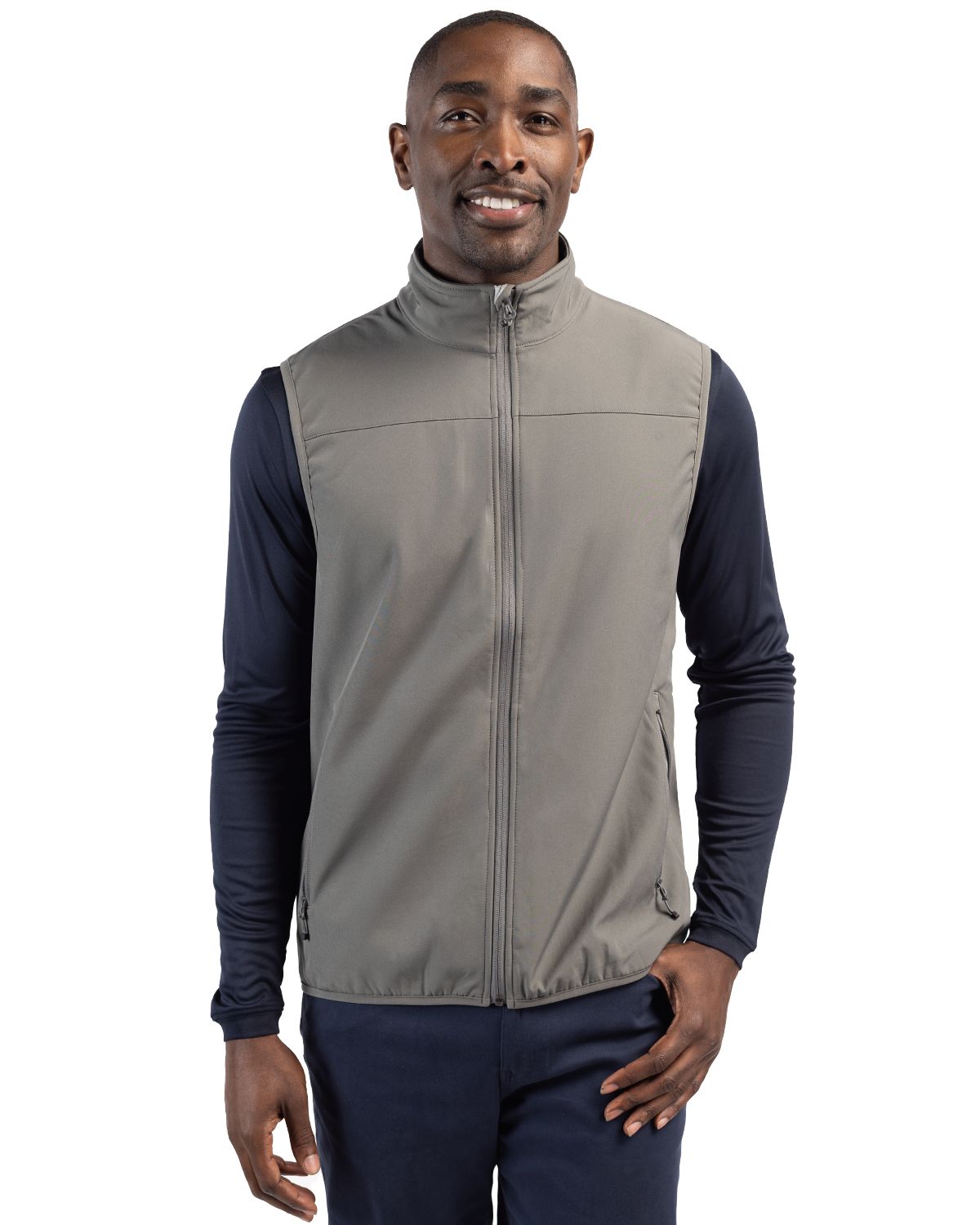 Clique Trail Recycled Stretch Softshell Mens Full Zip Vest - MQO00068