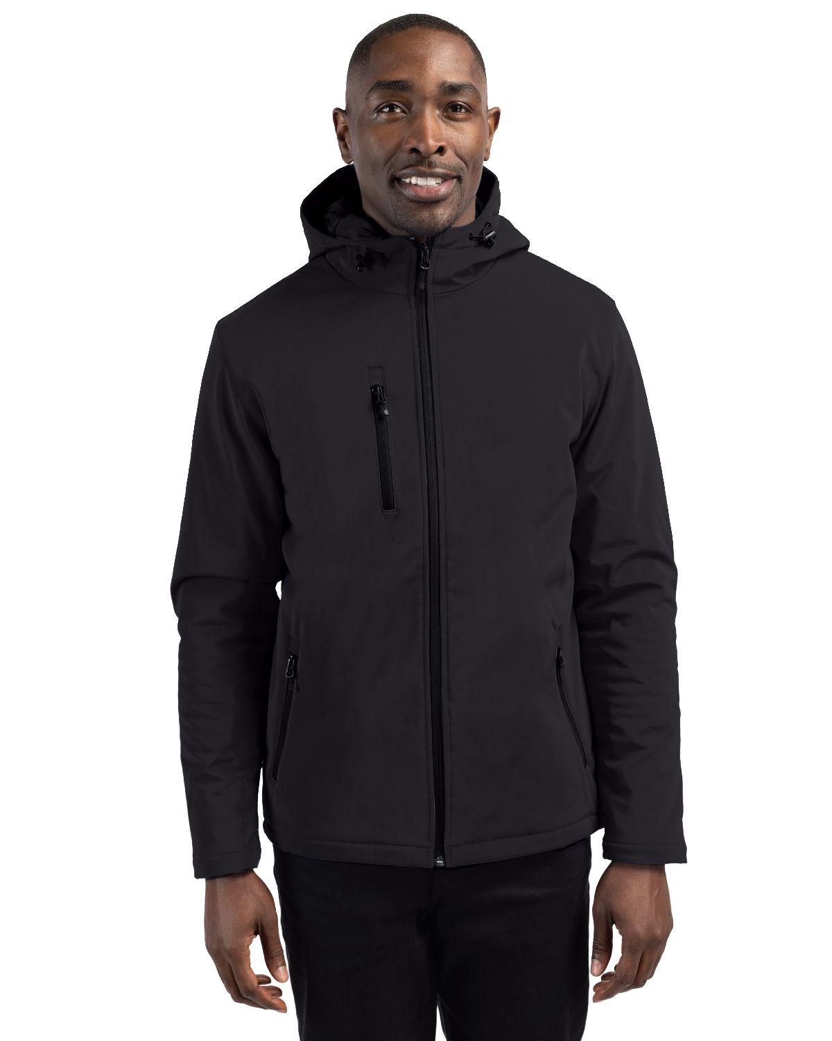 Clique Equinox Insulated Softshell Mens Full Zip Hooded Jacket - MQO00073