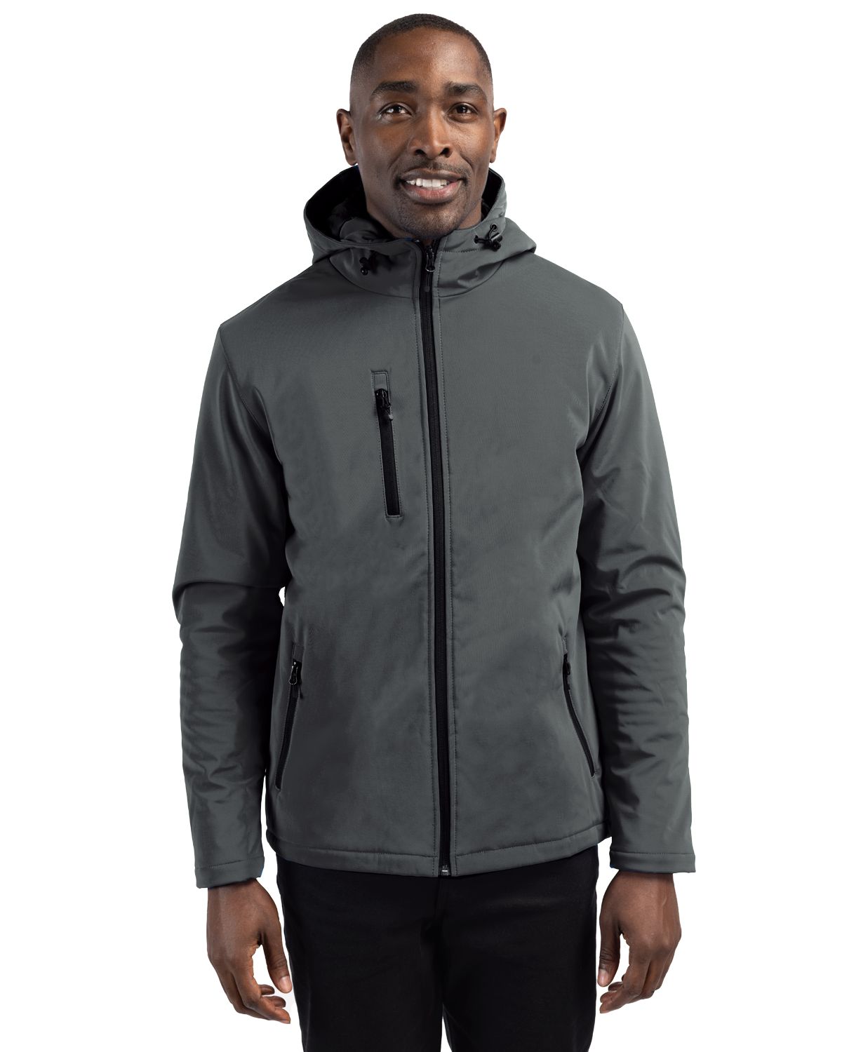 Clique Equinox Insulated Softshell Mens Full Zip Hooded Jacket - MQO00073