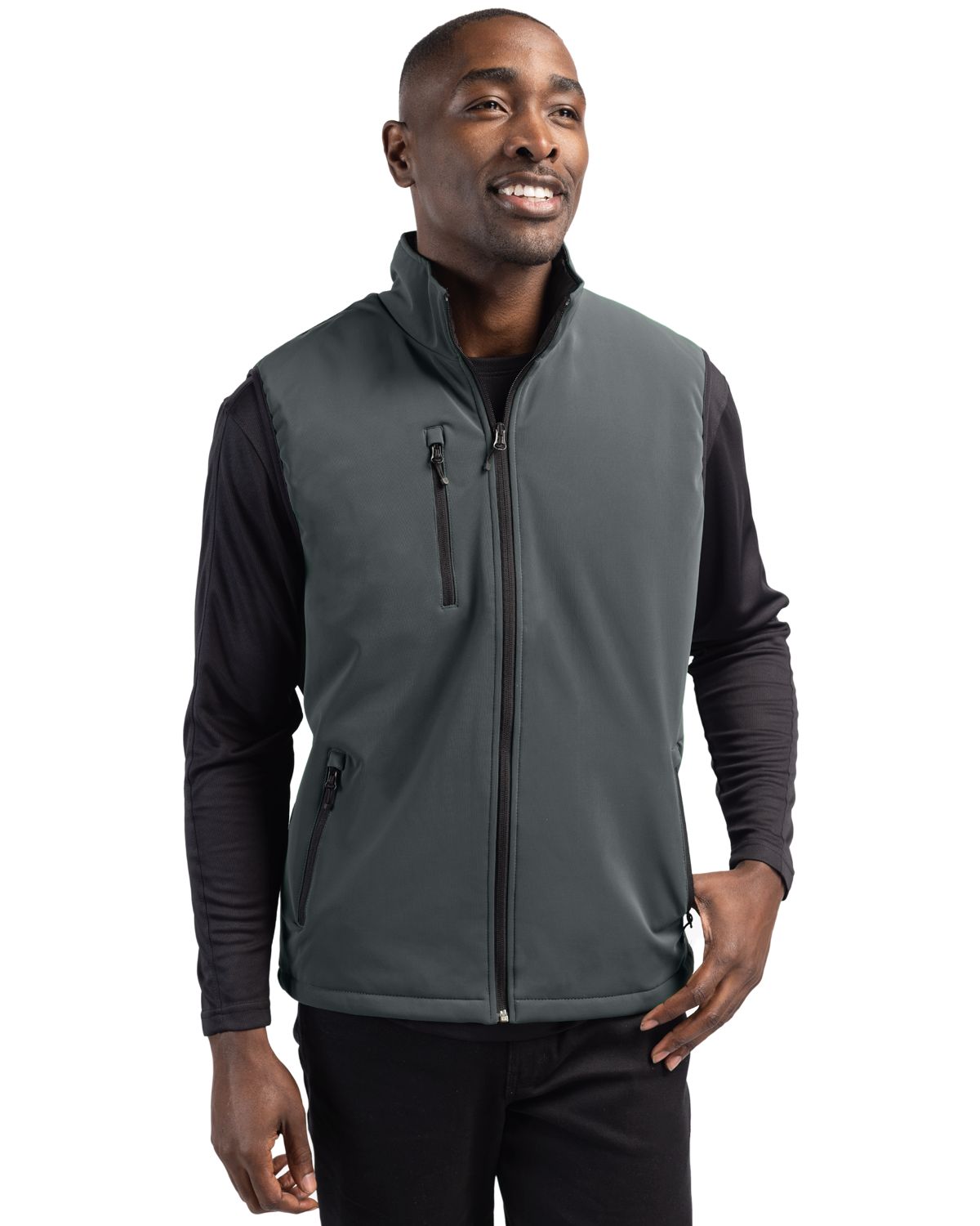 Clique Equinox Insulated Softshell Mens Full Zip Vest - MQO00074