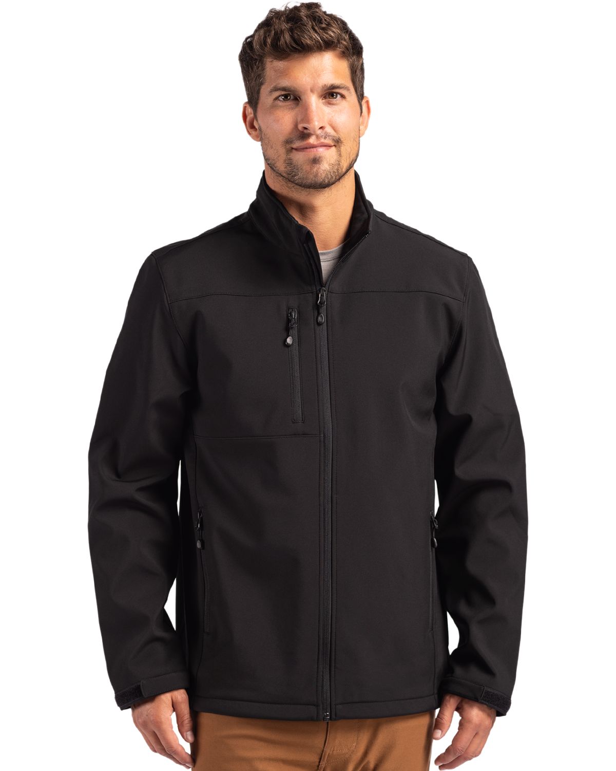 Clique Tempest Recycled Waterproof Stretch Softshell Mens Full Zip Jacket - MQO00078