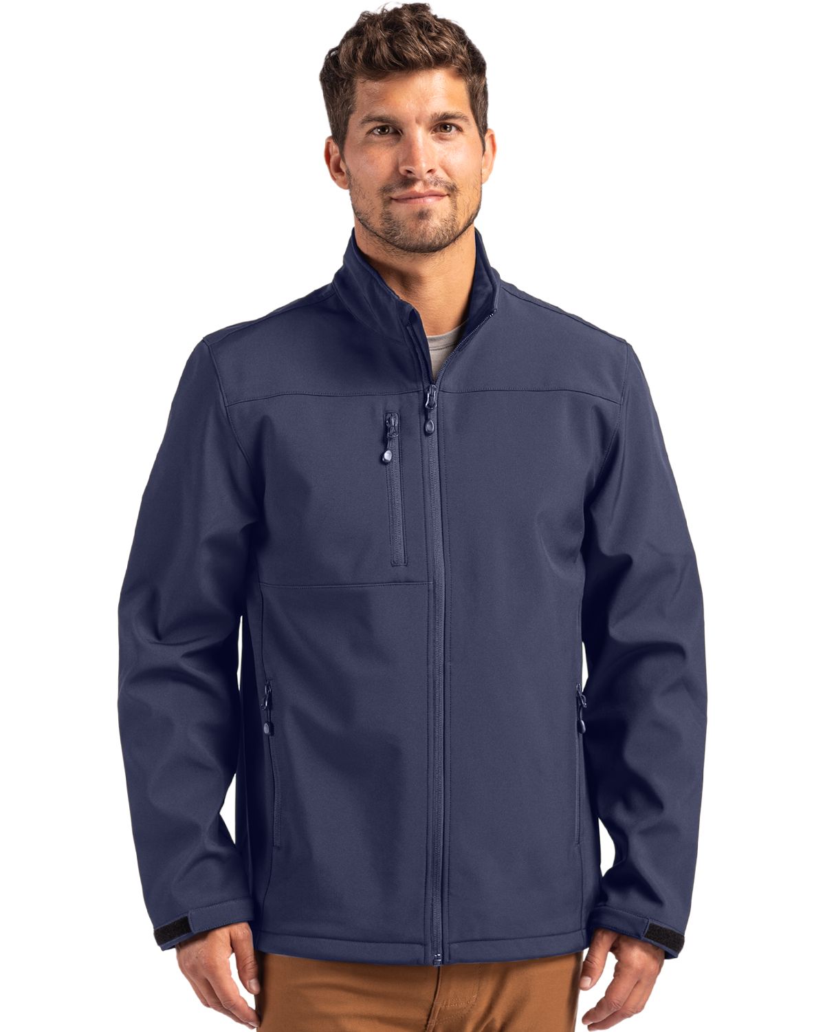 Clique Tempest Recycled Waterproof Stretch Softshell Mens Full Zip Jacket - MQO00078