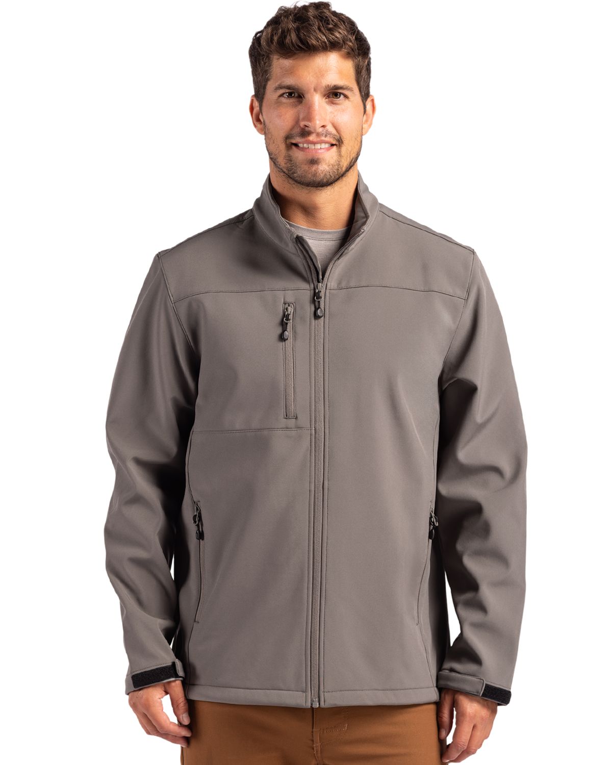 Clique Tempest Recycled Waterproof Stretch Softshell Mens Full Zip Jacket - MQO00078