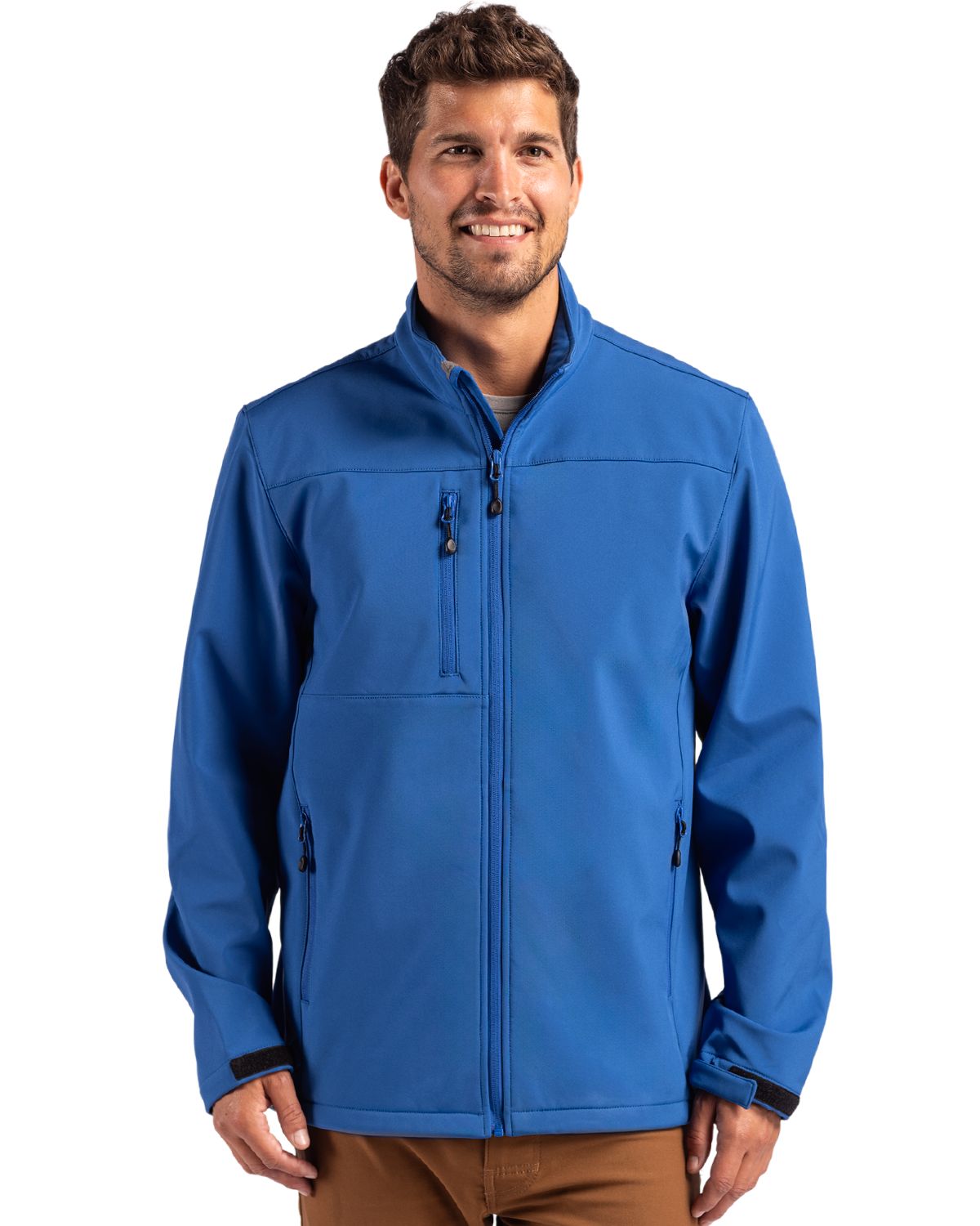 Clique Tempest Recycled Waterproof Stretch Softshell Mens Full Zip Jacket - MQO00078