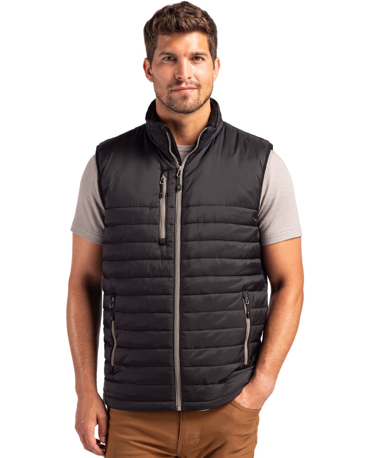 Clique Valhalla Recycled Insulated Puffer Mens Full Zip Vest - MQO00082
