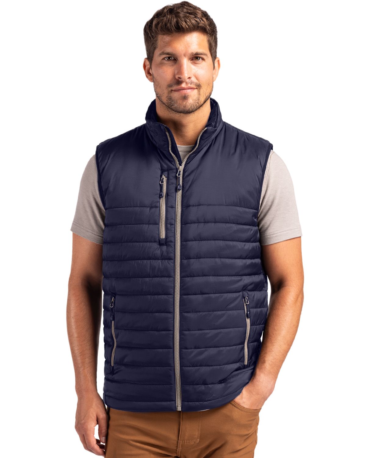 Clique Valhalla Recycled Insulated Puffer Mens Full Zip Vest - MQO00082