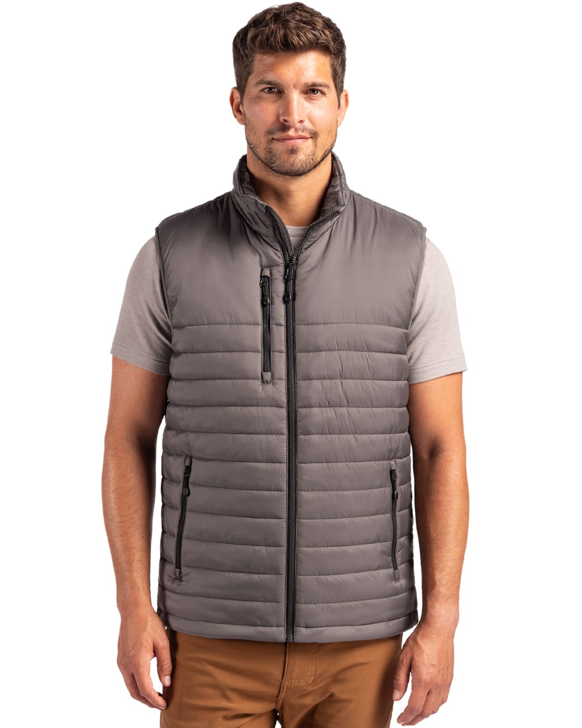 Clique Valhalla Recycled Insulated Puffer Mens Full Zip Vest - MQO00082