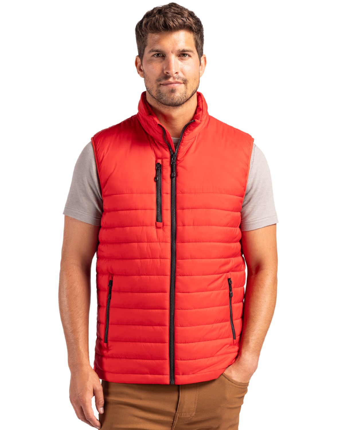 Clique Valhalla Recycled Insulated Puffer Mens Full Zip Vest - MQO00082