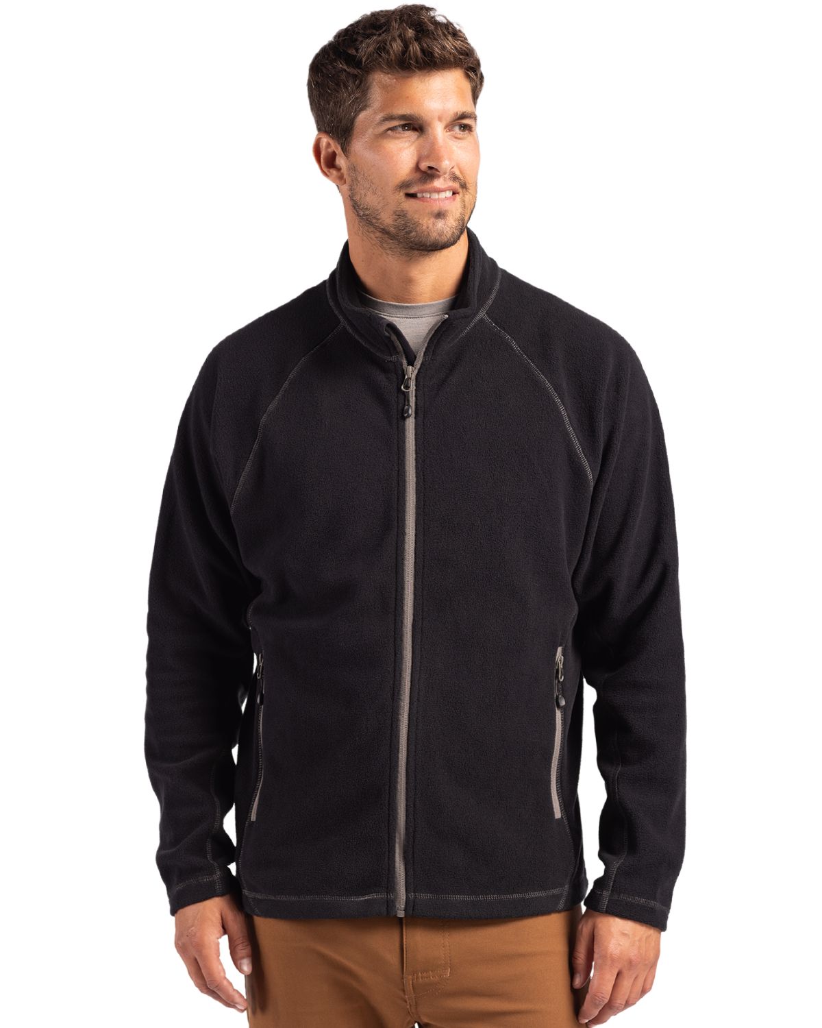 Clique Powder Recycled Fleece Mens Full Zip Jacket - MQO00084