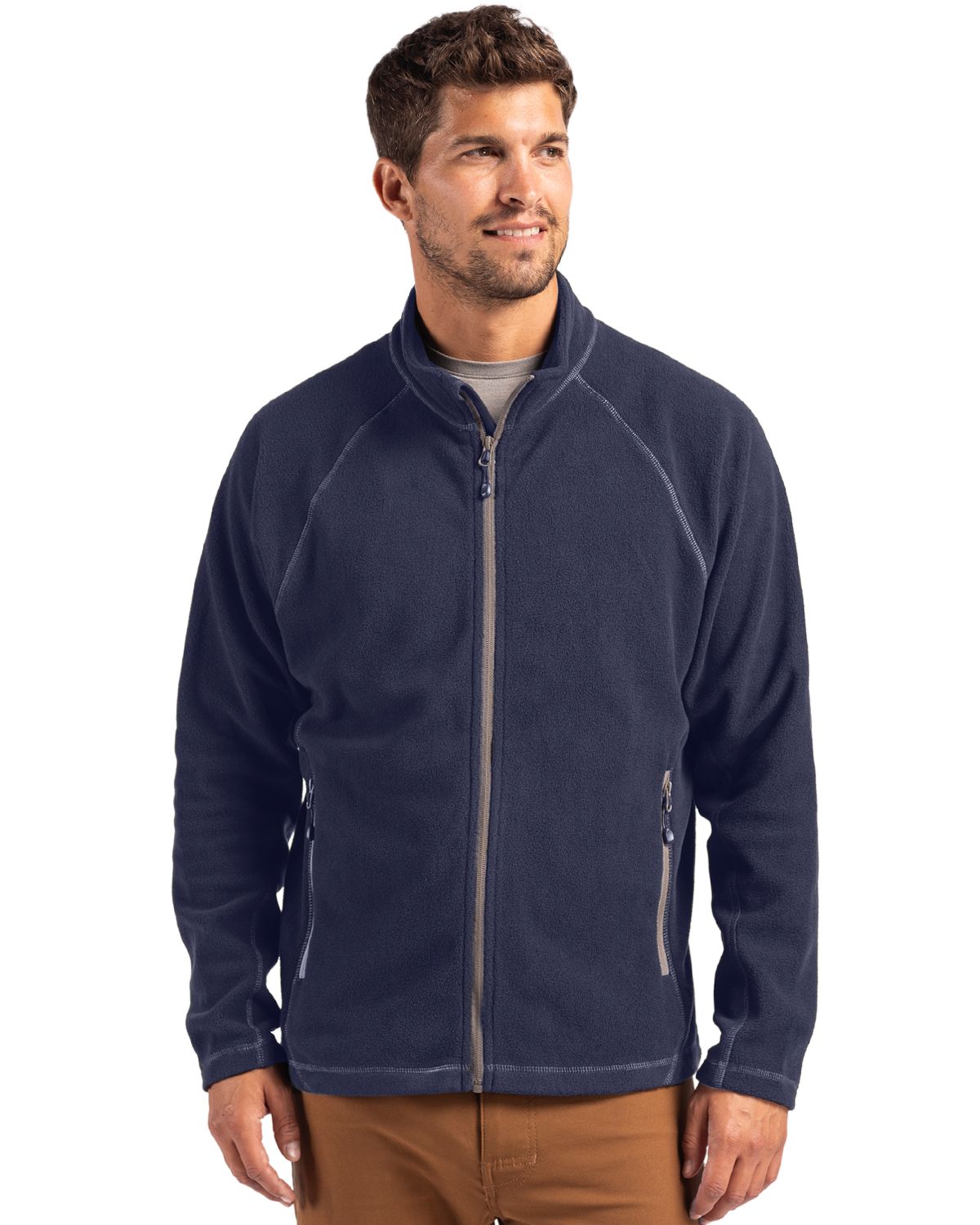 Clique Powder Recycled Fleece Mens Full Zip Jacket - MQO00084