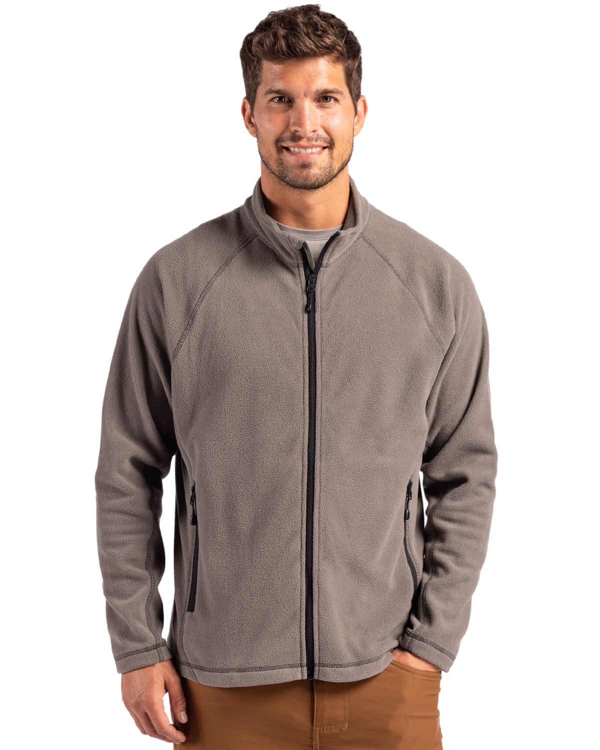 Clique Powder Recycled Fleece Mens Full Zip Jacket - MQO00084