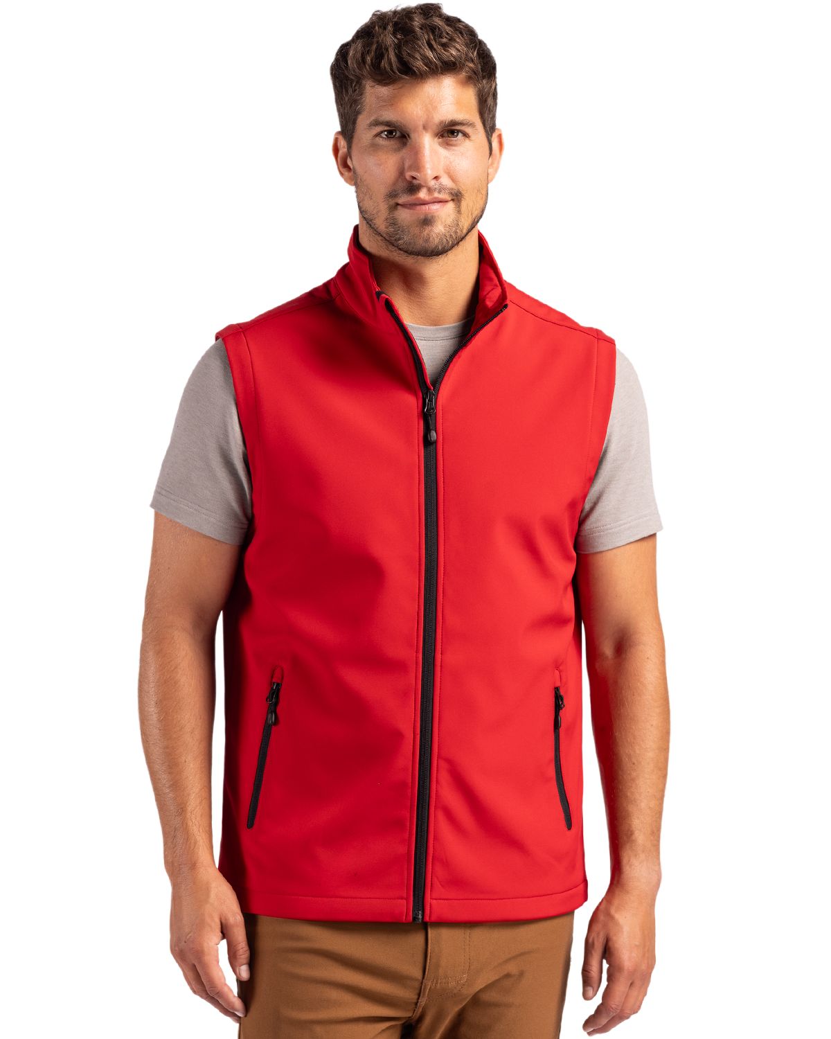 Clique Tempo Recycled Stretch Softshell Mens Full Zip Vest - MQO00085