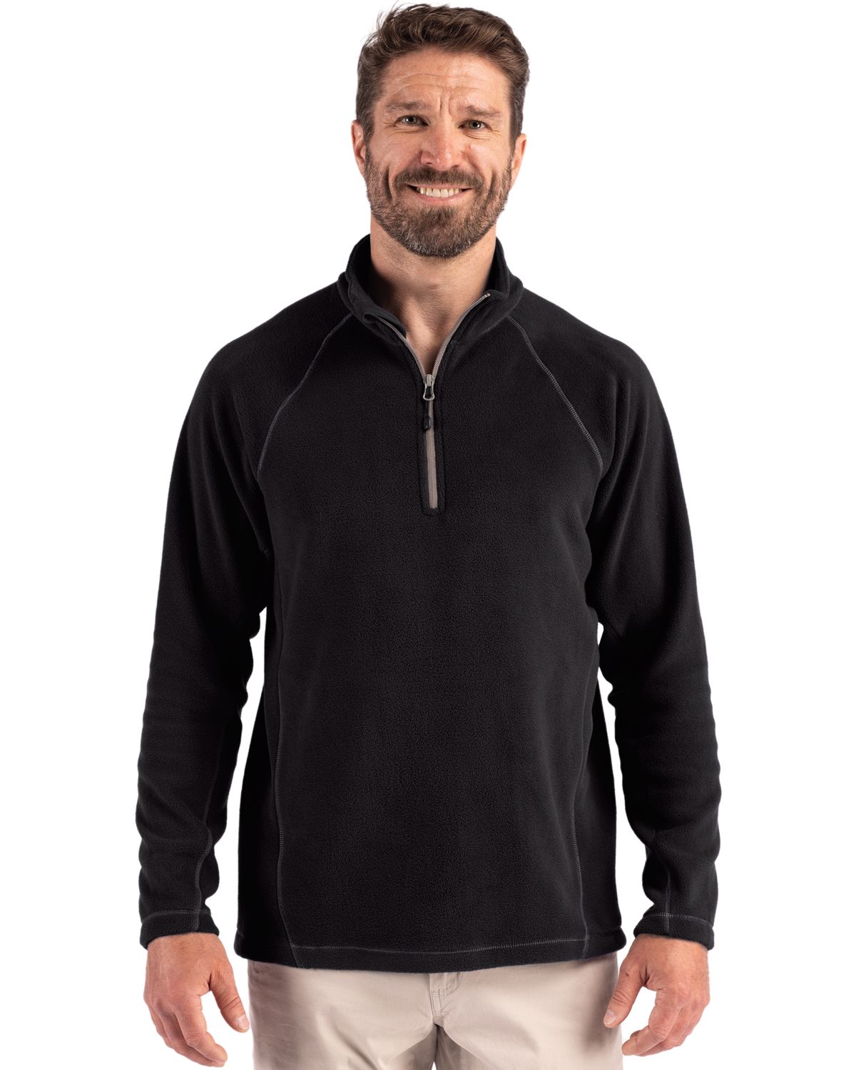 Clique Powder Recycled Fleece Mens Quarter Zip Jacket - MQO00087