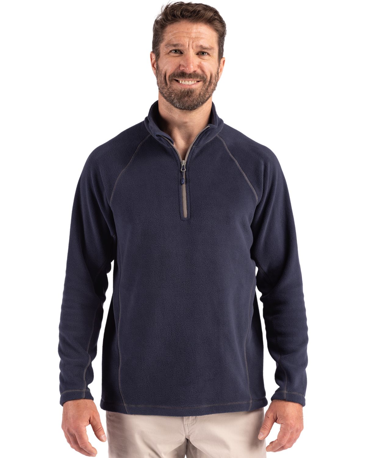 Clique Powder Recycled Fleece Mens Quarter Zip Jacket - MQO00087
