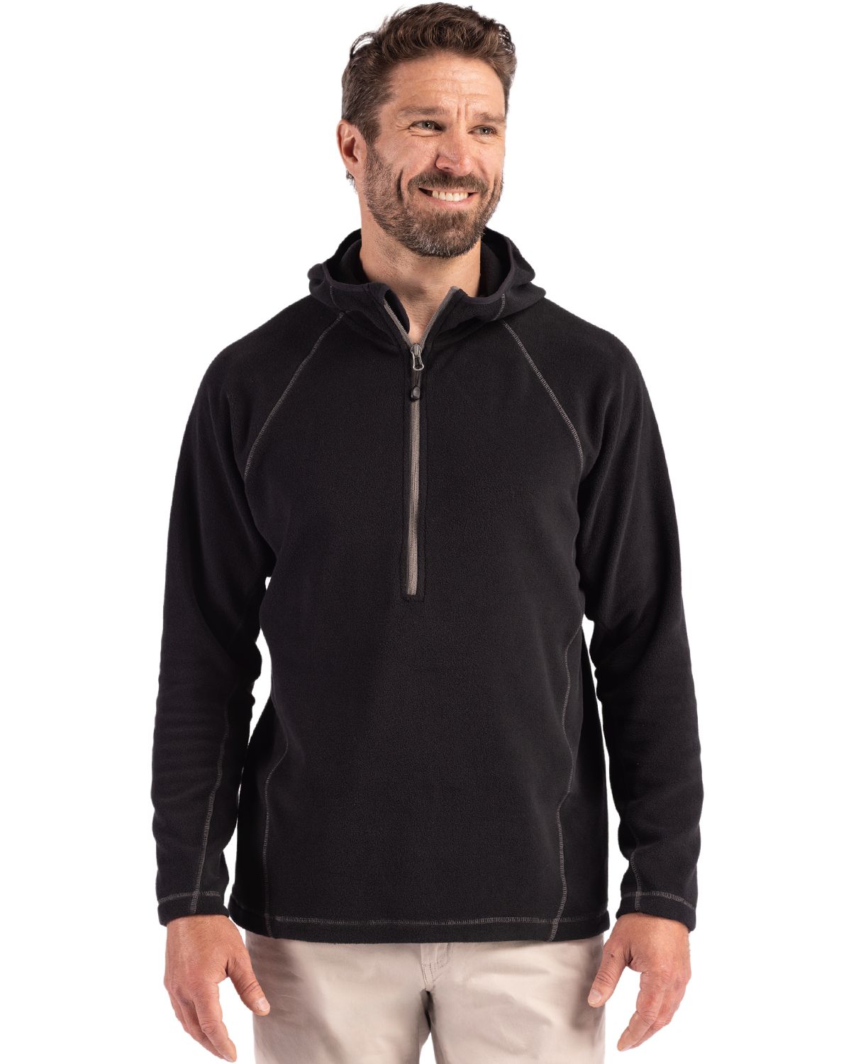 Clique Powder Recycled Fleece Mens Half Zip Sweatshirt - MQO00088