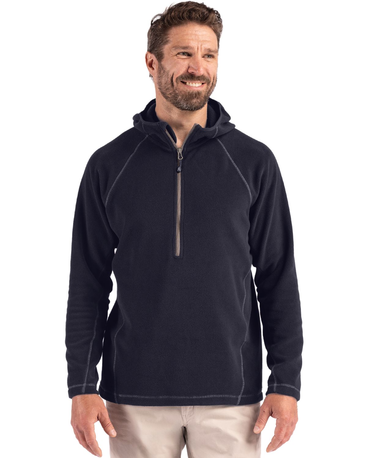 Clique Powder Recycled Fleece Mens Half Zip Sweatshirt - MQO00088