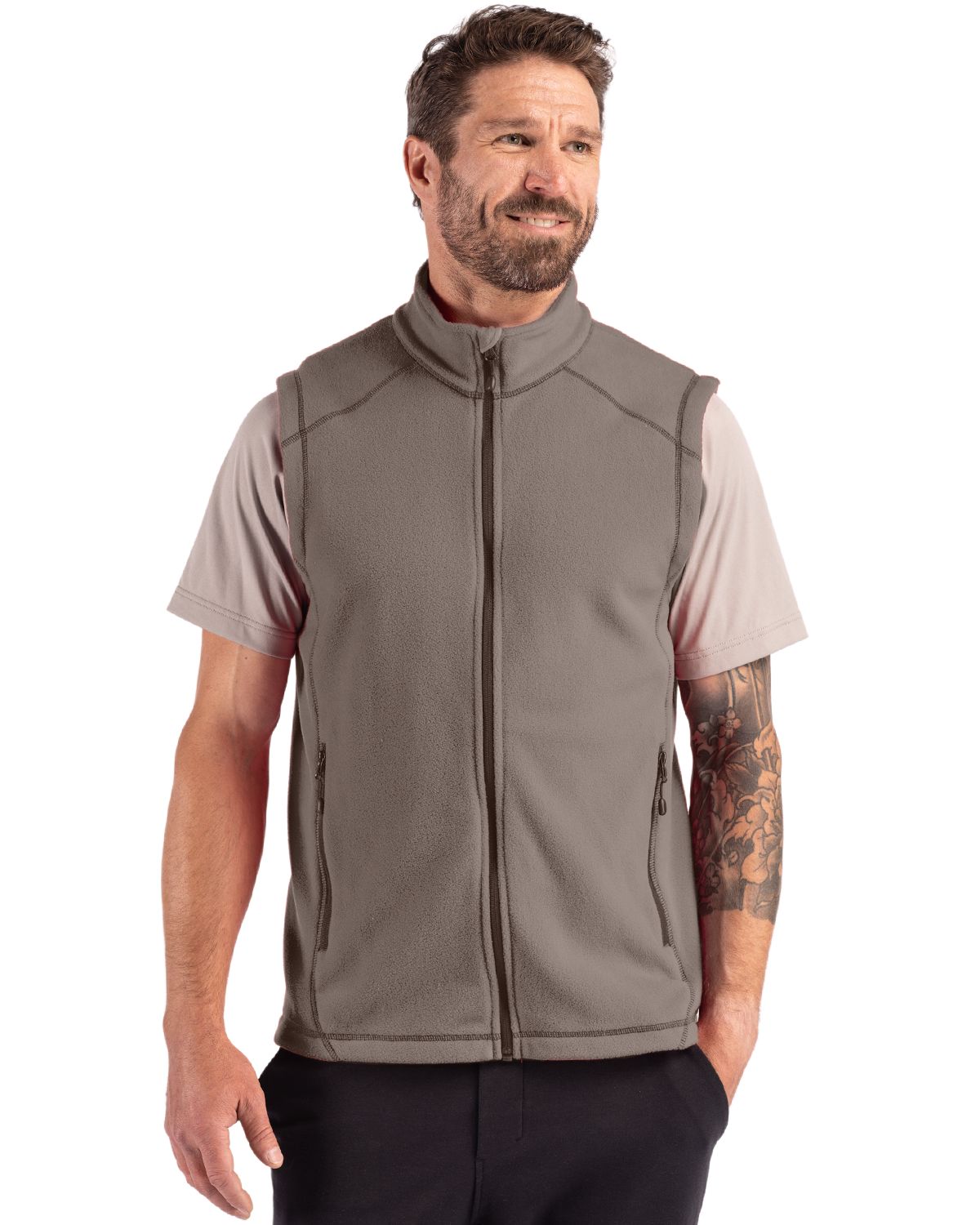 Clique Powder Recycled Fleece Mens Full Zip Vest - MQO00089