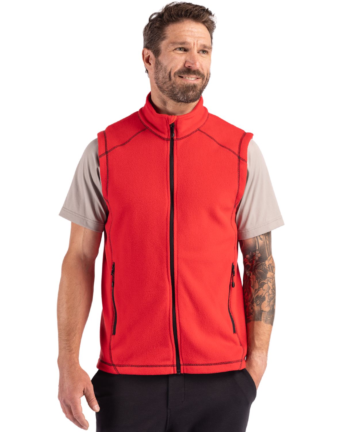 Clique Powder Recycled Fleece Mens Full Zip Vest - MQO00089