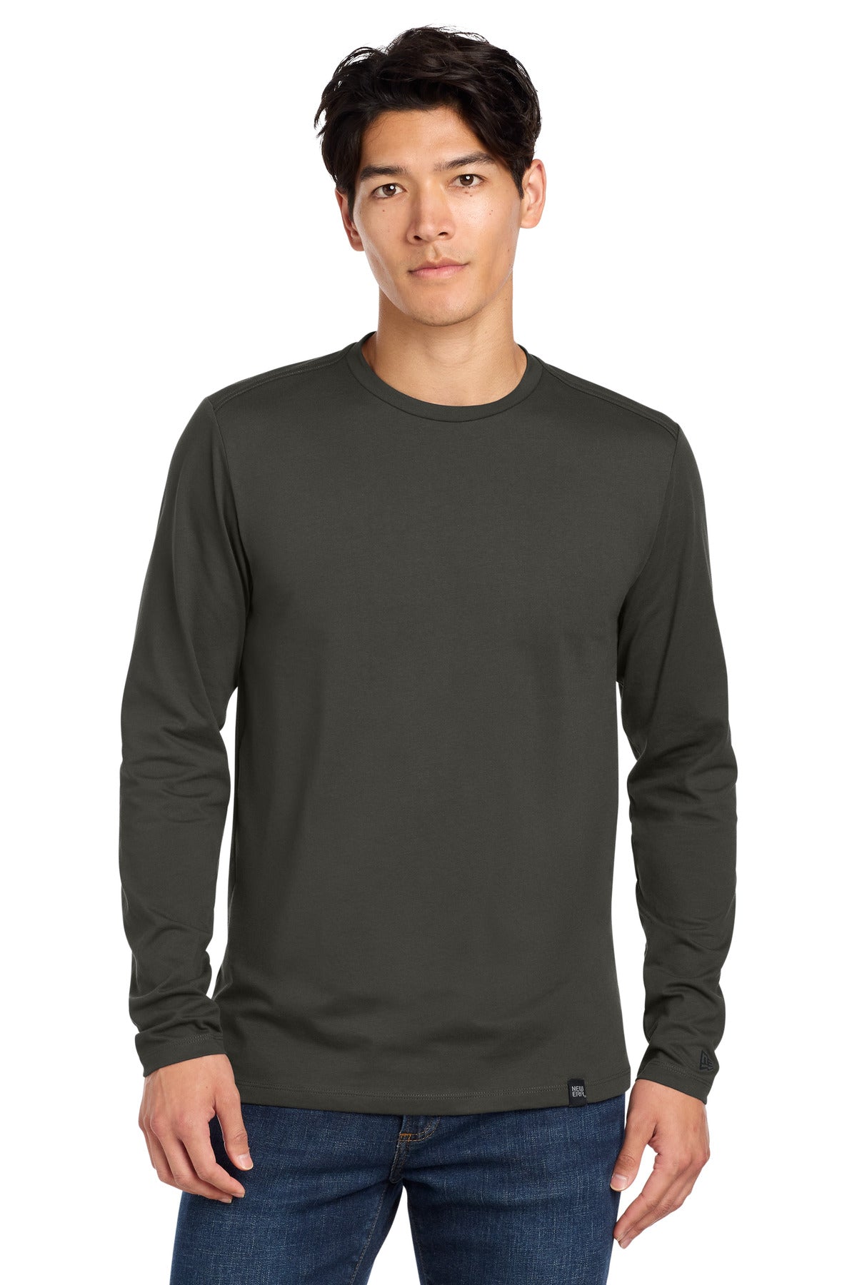 New Era  ®  Heritage Blend Long Sleeve Crew Tee. NEA102