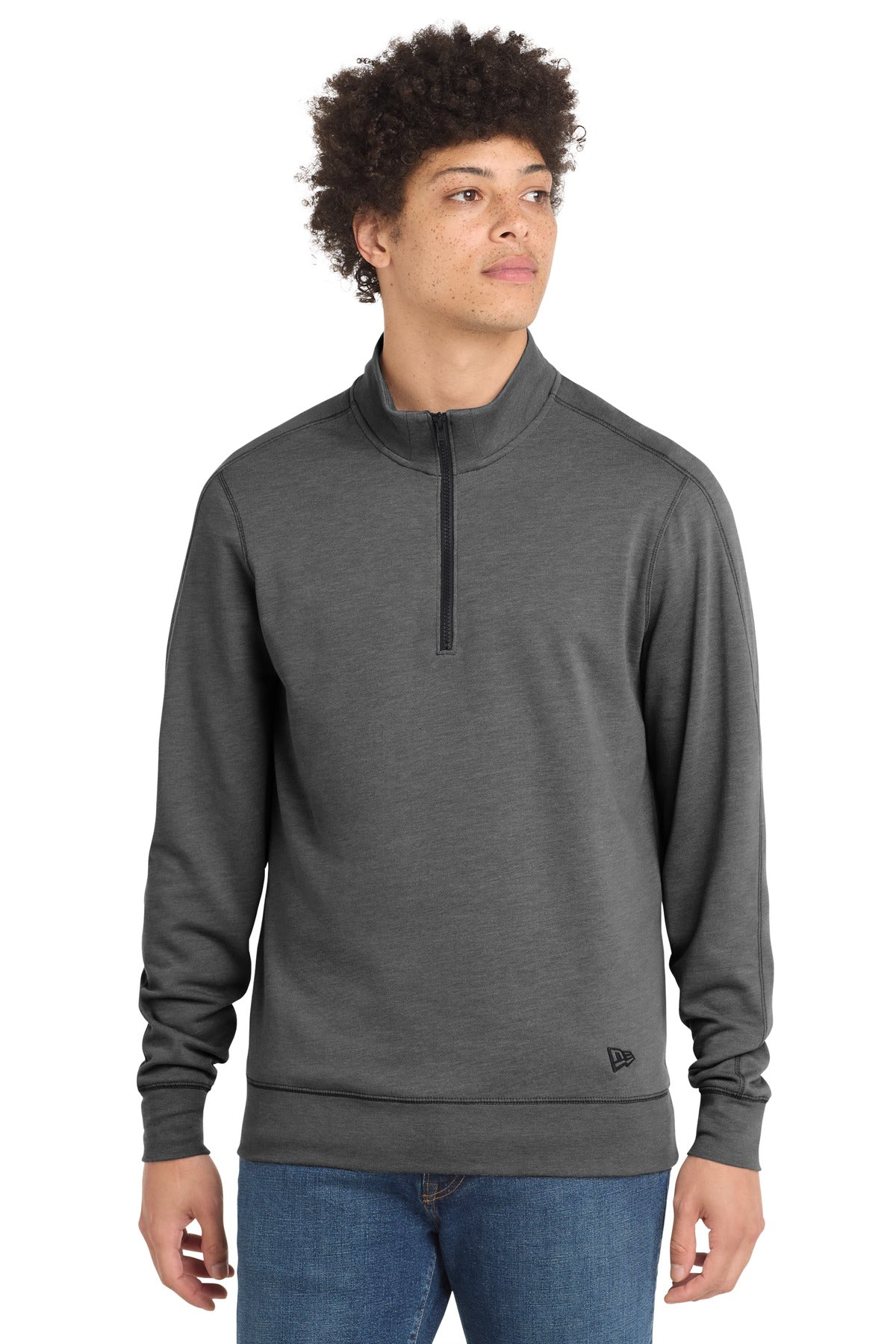 New Era  ®  Tri-Blend Fleece 1/4-Zip Pullover. NEA512