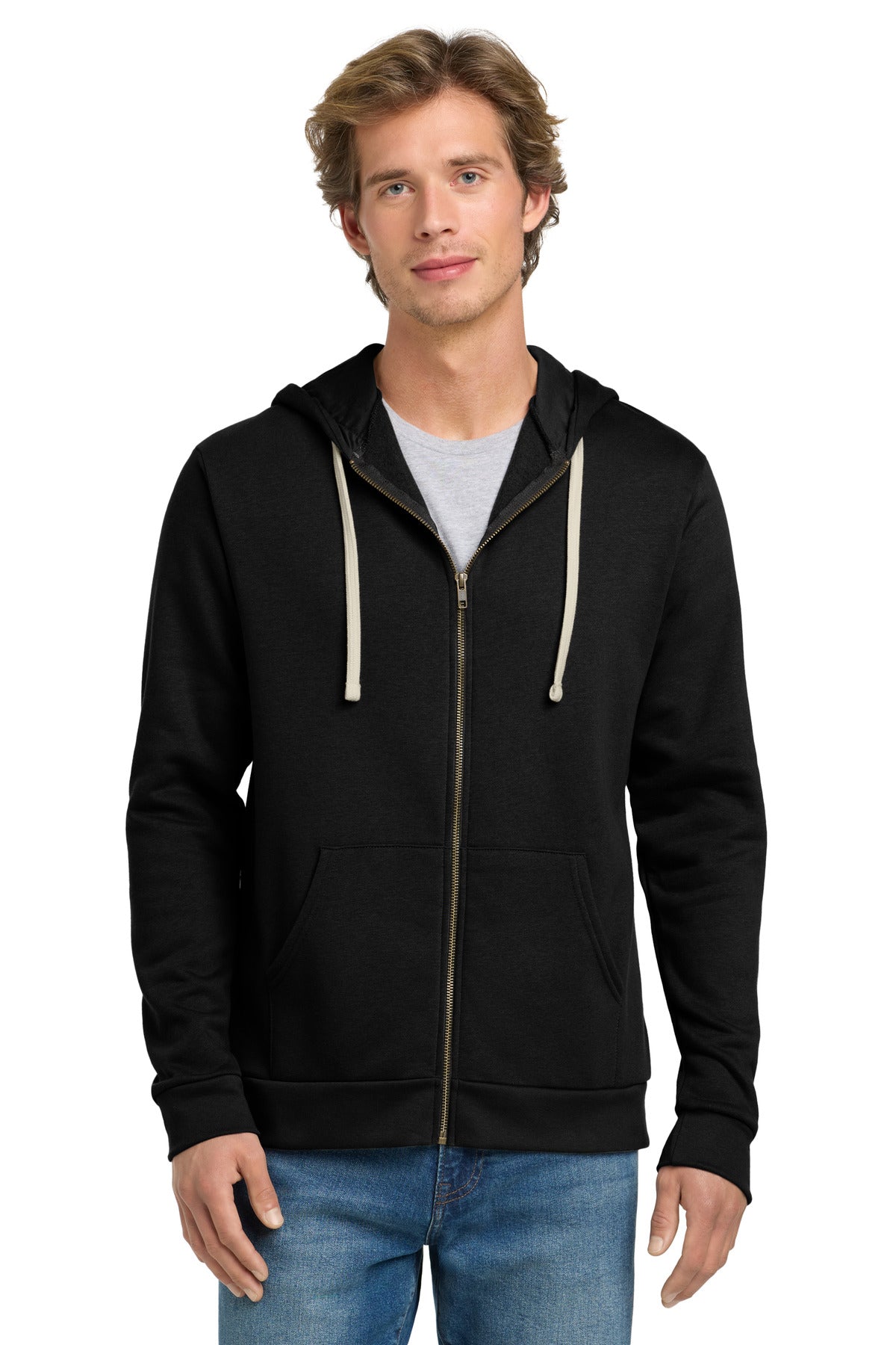 Next Level Apparel ®  Adult Santa Barbara Zip Hoodie. NL9602
