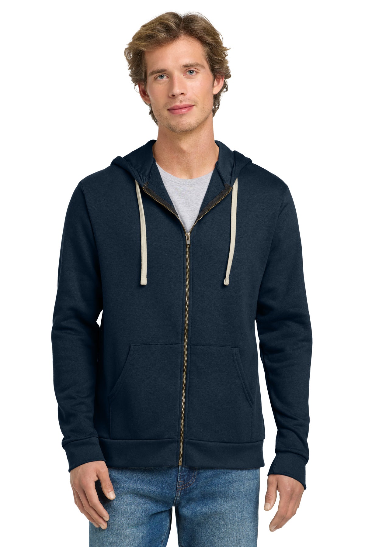 Next Level Apparel ®  Adult Santa Barbara Zip Hoodie. NL9602