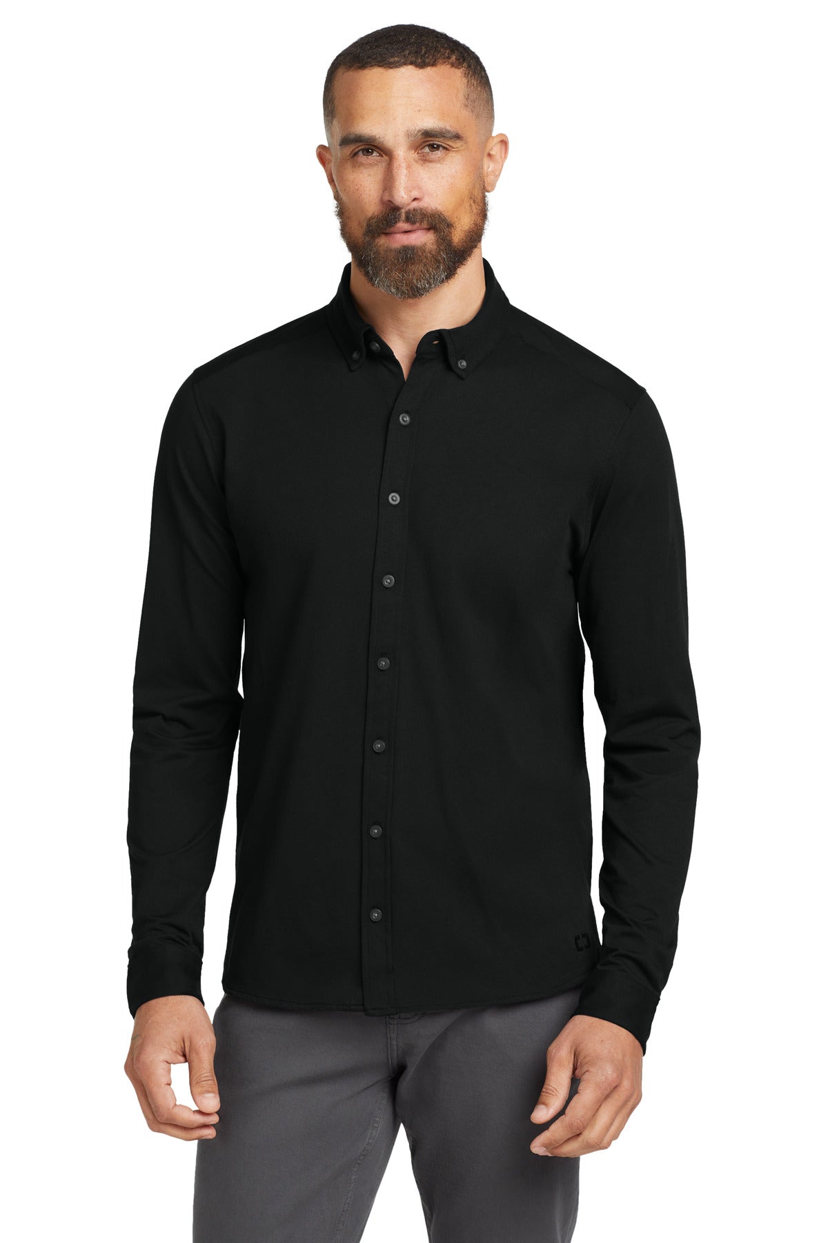 OGIO  ®   Code Stretch Long Sleeve Button-Up. OG145