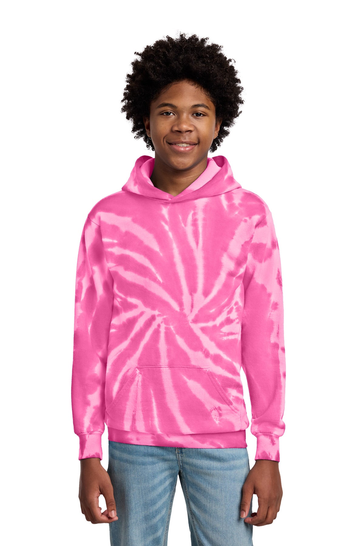 Port & Co ®  Youth Tie-Dye Pullover Hooded Sweatshirt. PC146Y