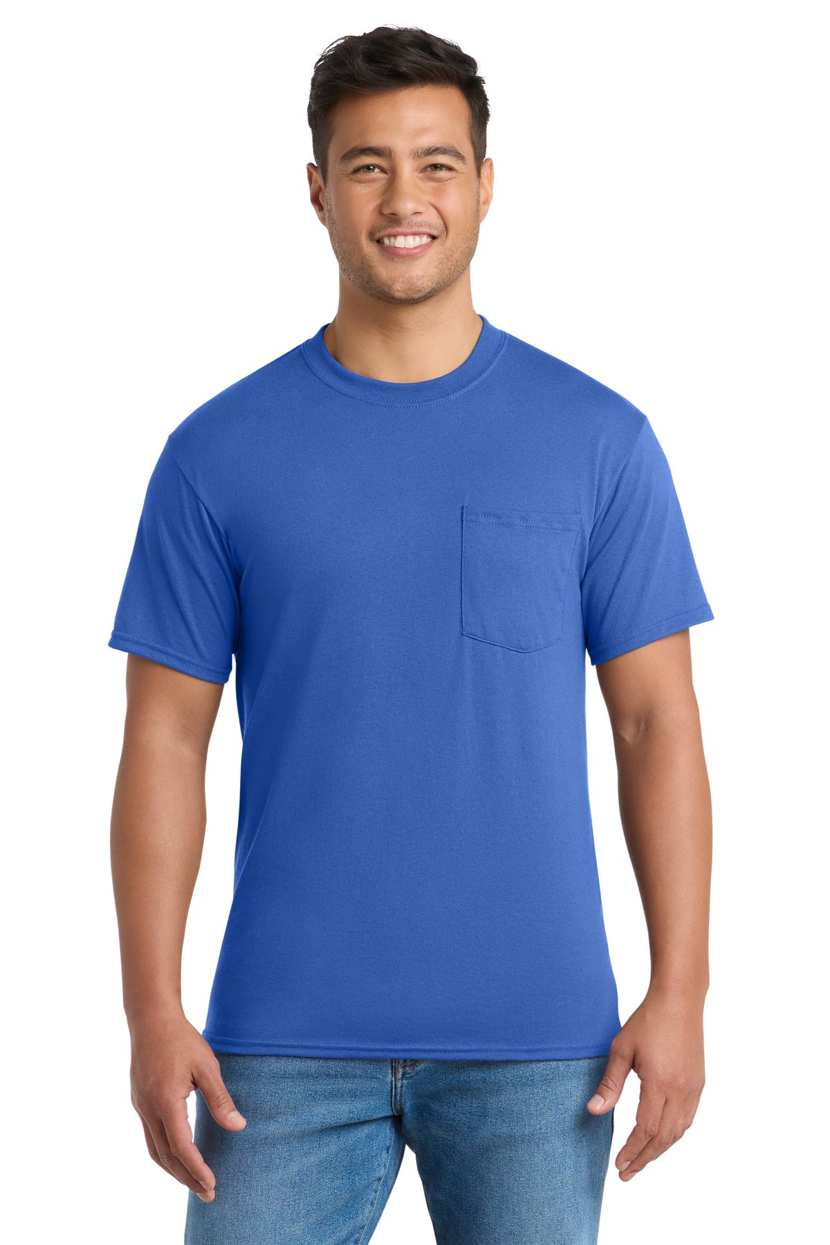 Port & Co ®  Tall Core Blend Pocket Tee. PC55PT