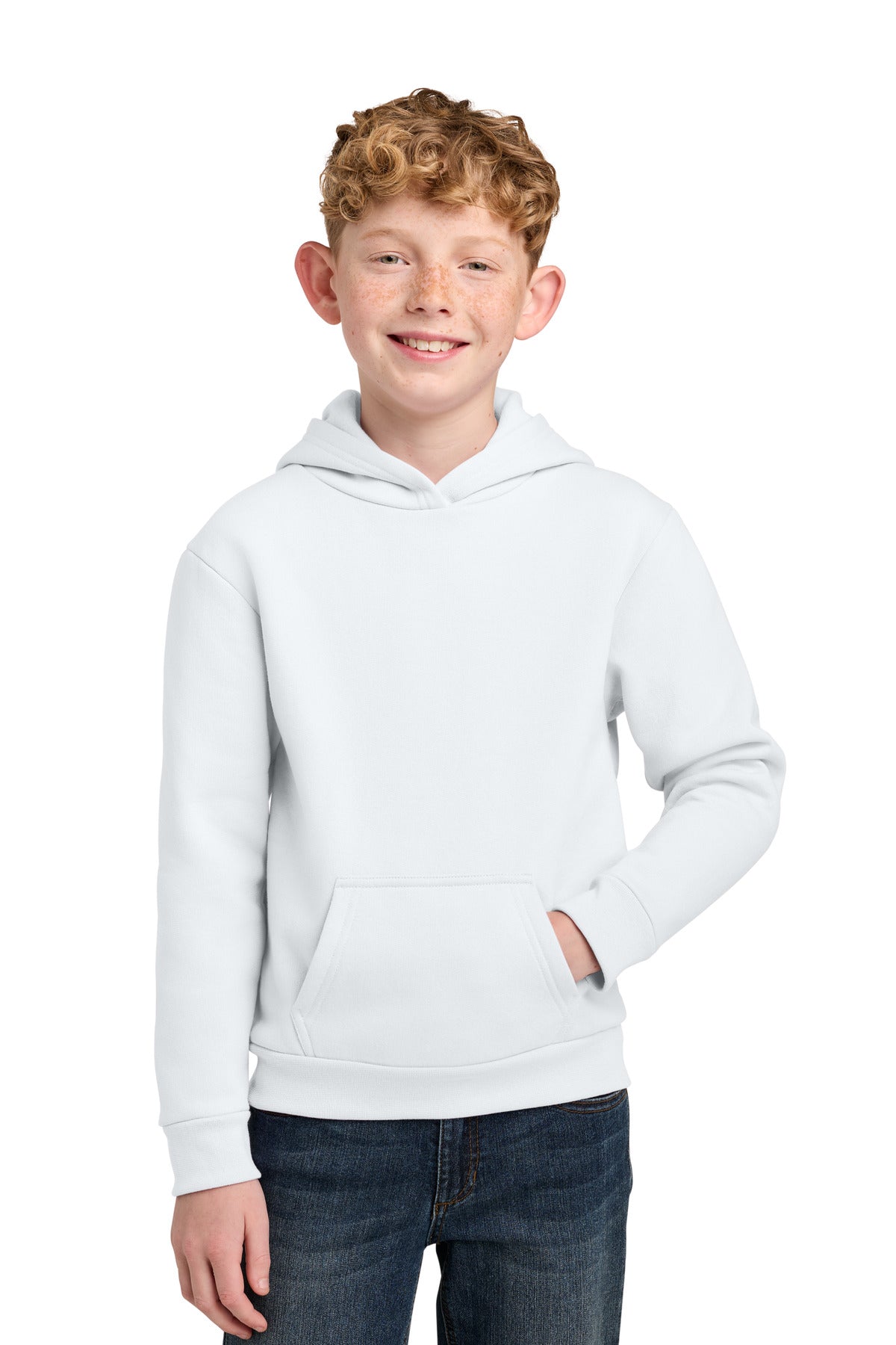 Port & Co ®  Youth Easy Fleece Pullover Hooded Sweatshirt PC68YH