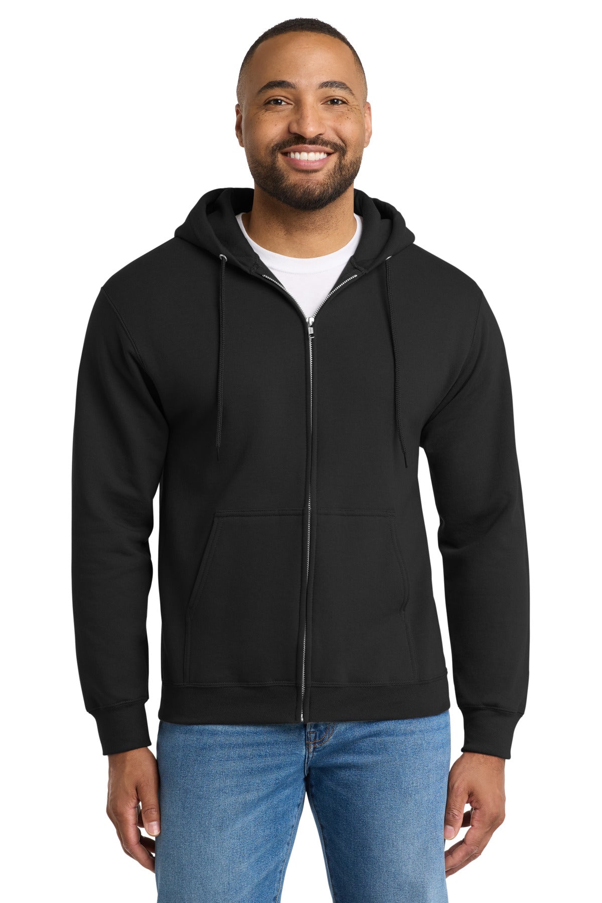 Port & Co ®  Tall Essential Fleece Full-Zip Hooded Sweatshirt. PC90ZHT