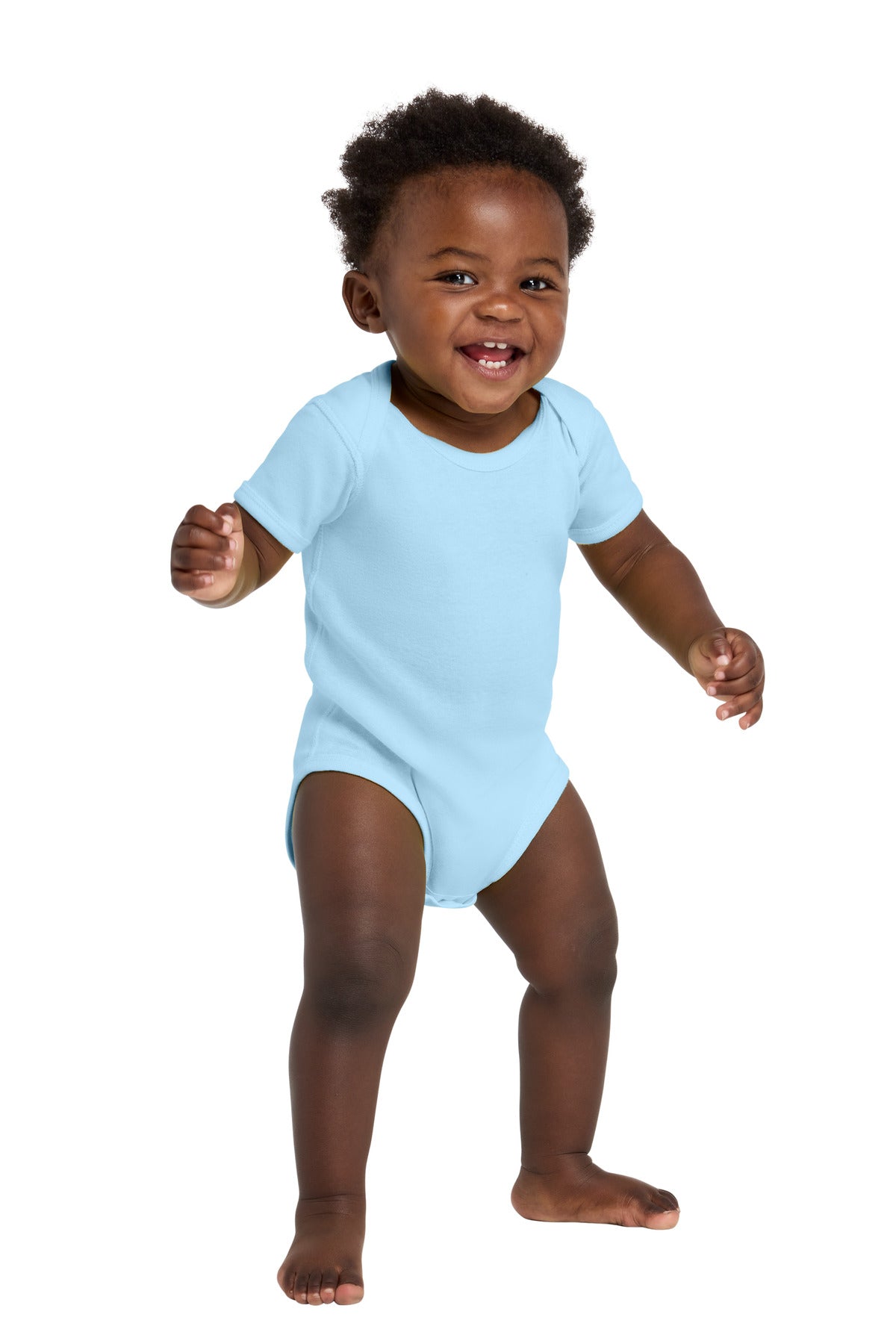 Rabbit Skins ™  Infant Short Sleeve Baby Rib Bodysuit. RS4400