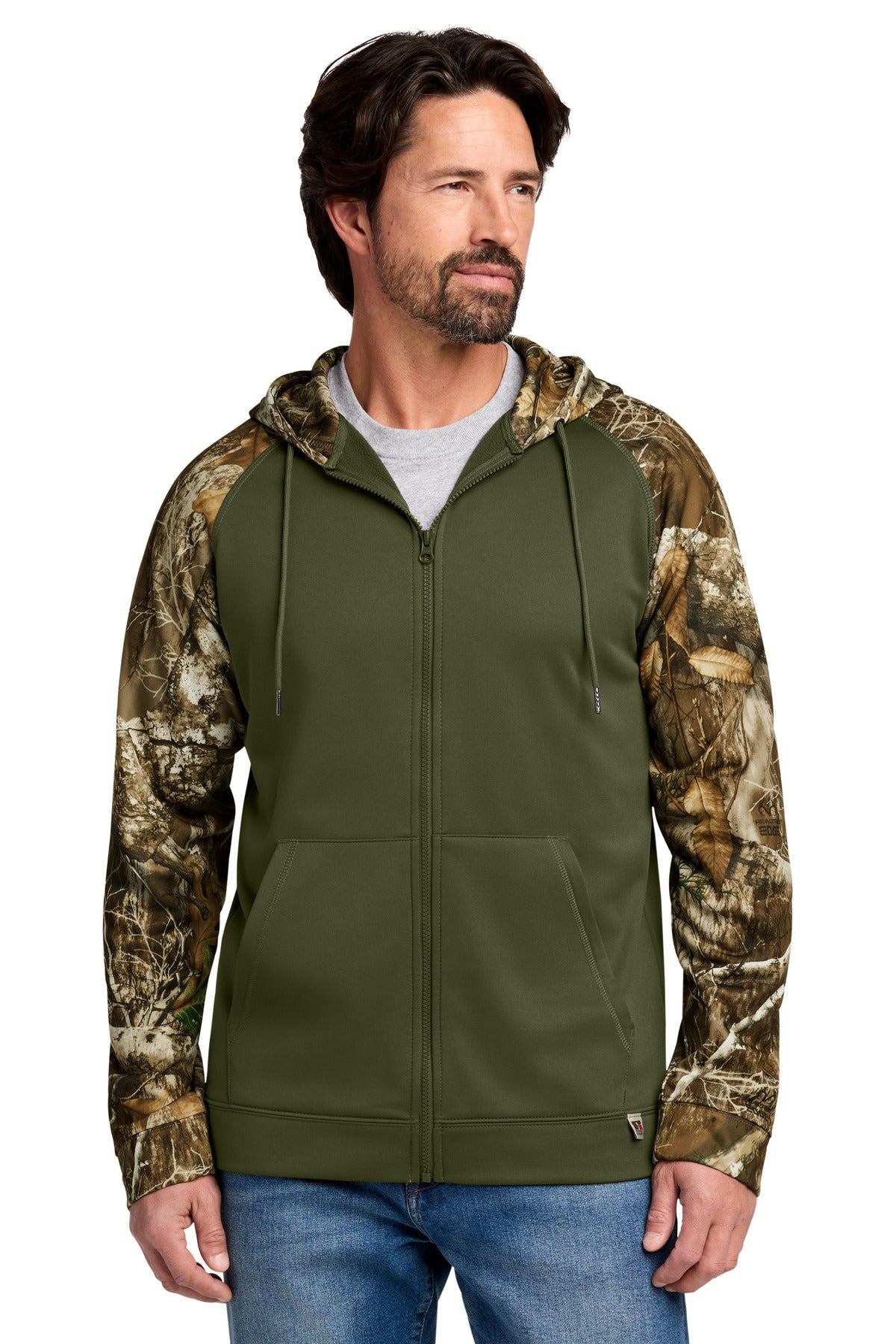 Russell Outdoors ™  Realtree ®  Performance Colorblock Full-Zip Hoodie RU452