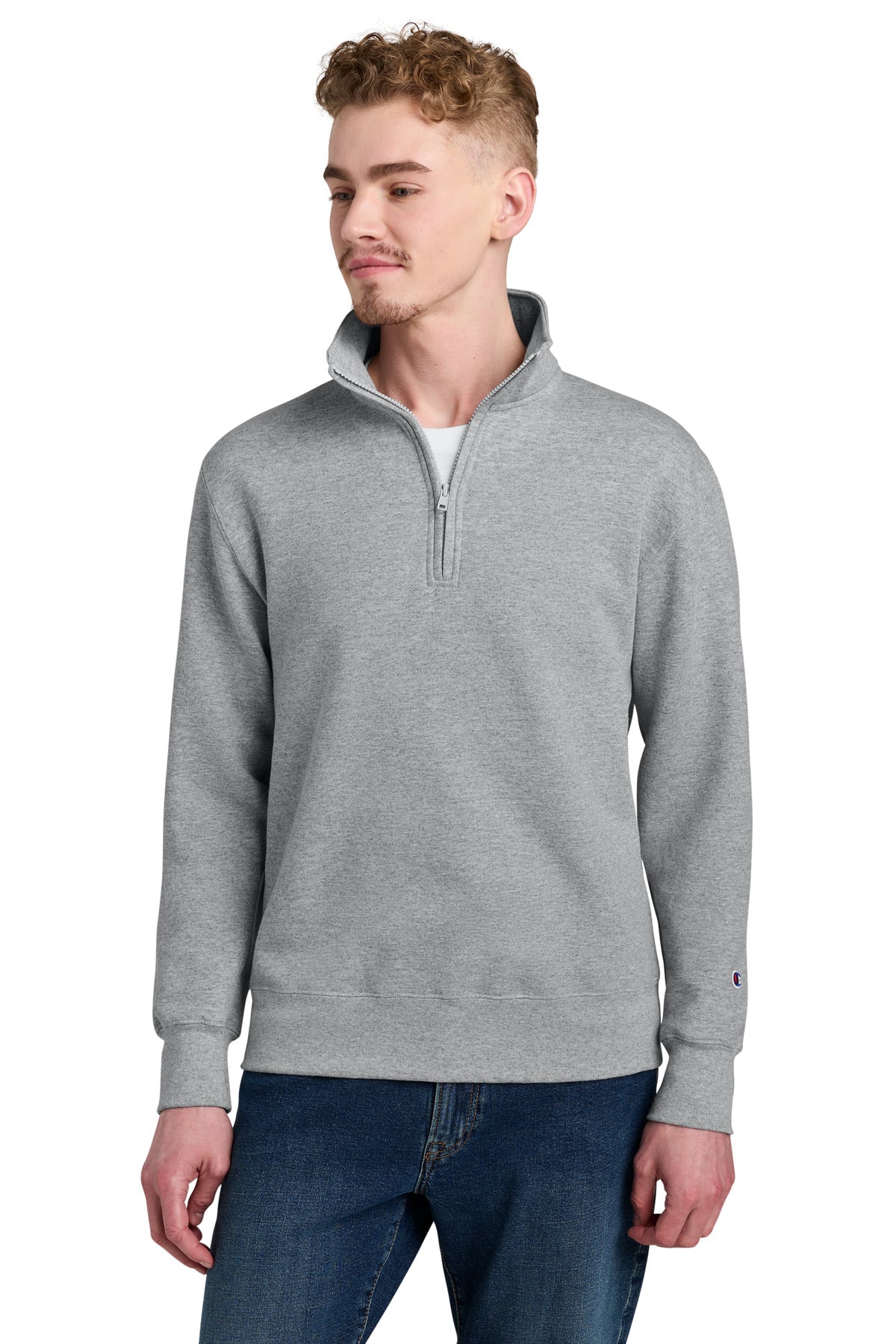 Champion ®  Powerblend ®  1/4-Zip Sweatshirt S450