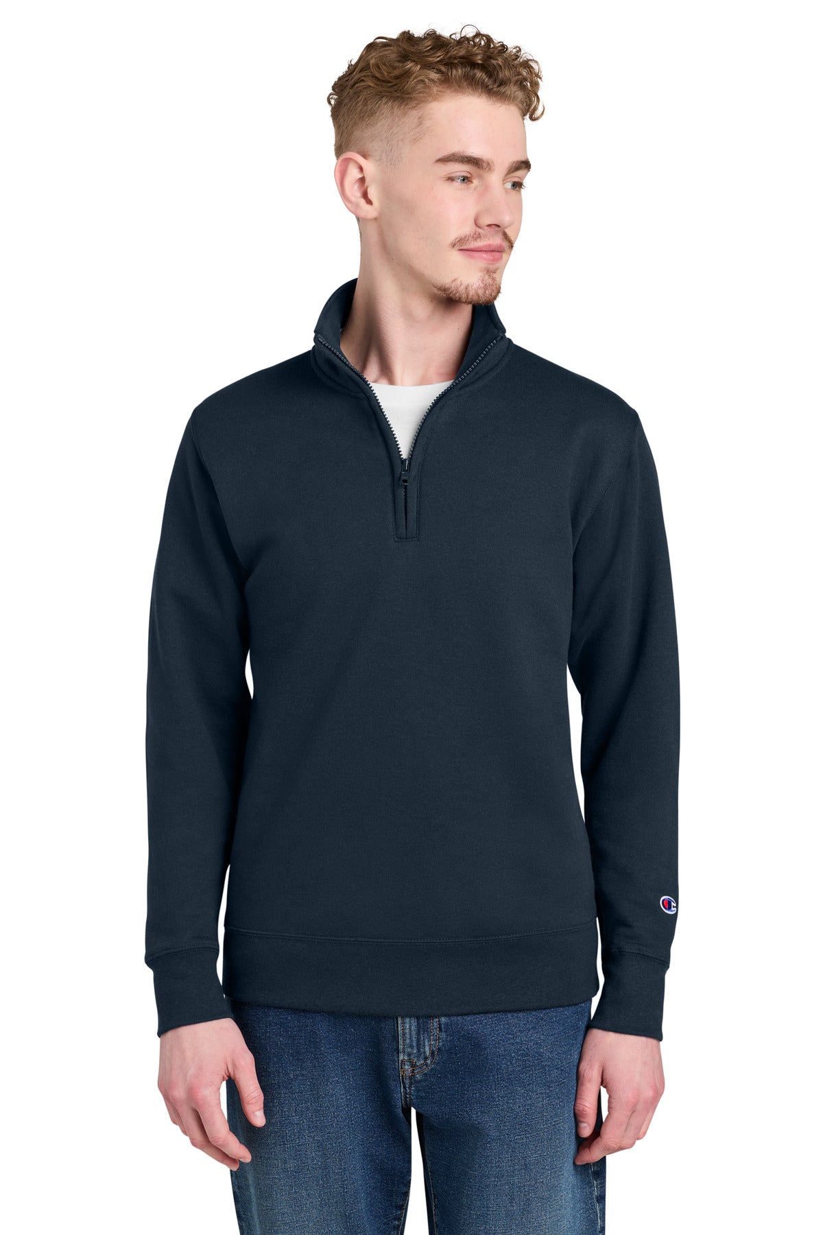 Champion ®  Powerblend ®  1/4-Zip Sweatshirt S450
