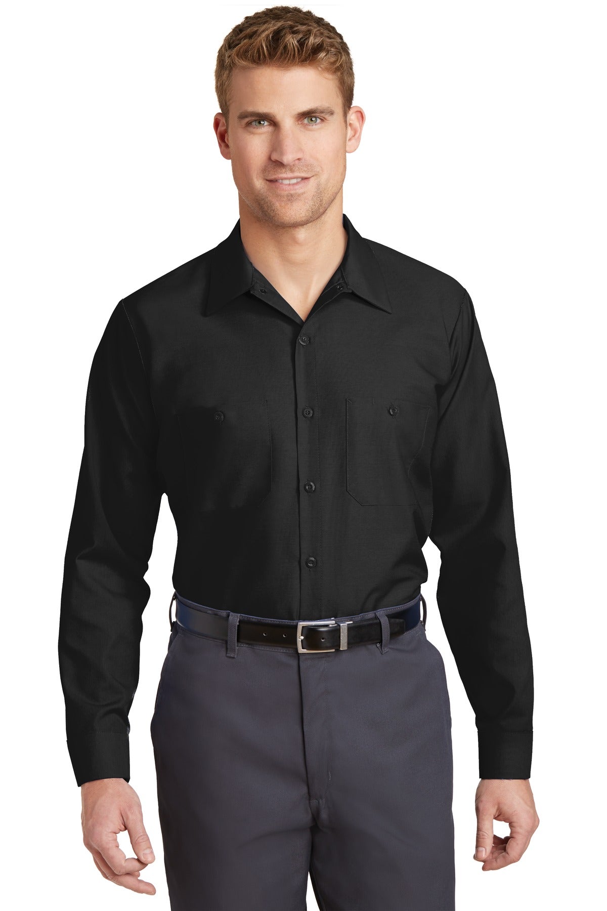 Red Kap ®  Long Sleeve Industrial Work Shirt.  SP14