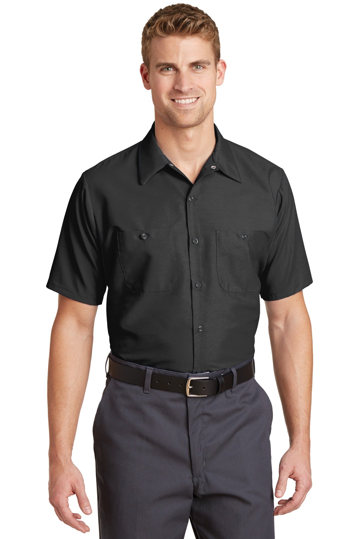 Red Kap ®  Short Sleeve Industrial Work Shirt.  SP24