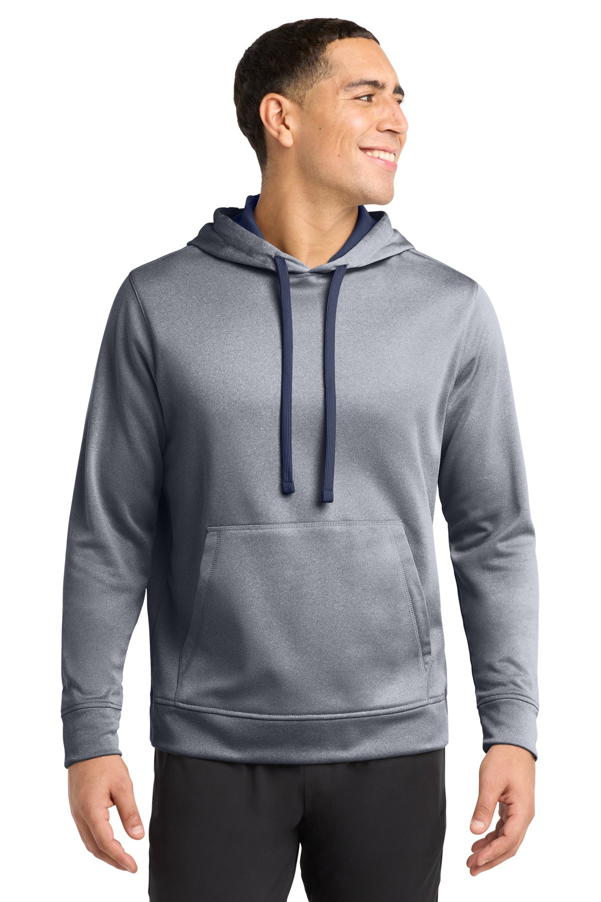 Sport-Tek  ®  PosiCharge  ®  Sport-Wick  ®  Heather Fleece Hooded Pullover. ST264