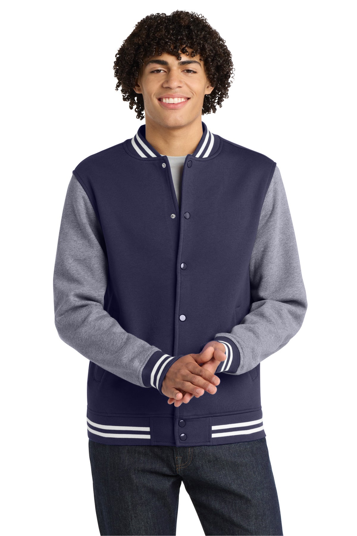 Sport-Tek ®  Fleece Letterman Jacket. ST270