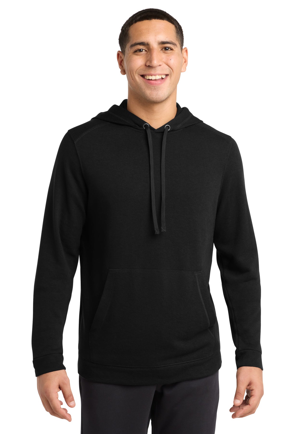 Sport-Tek  ®  PosiCharge  ®  Tri-Blend Wicking Fleece Hooded Pullover. ST296
