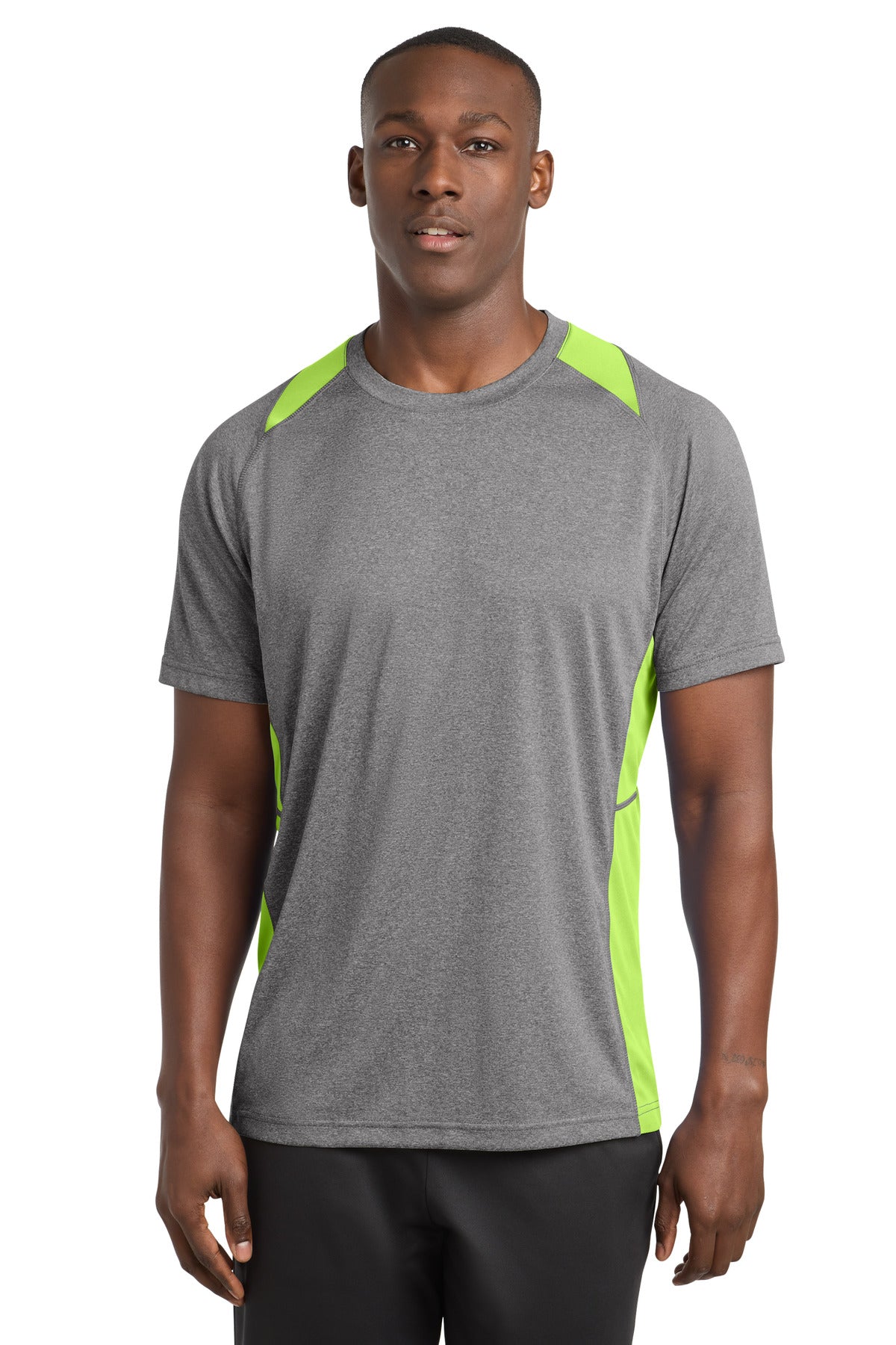 Sport-Tek ®  Heather Colorblock Contender ™  Tee. ST361