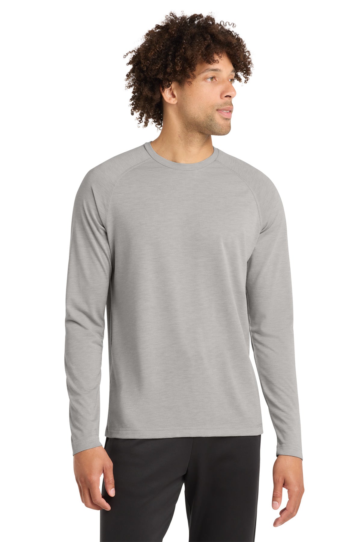 Sport-Tek  ®  PosiCharge  ®  Long Sleeve Tri-Blend Wicking Raglan Tee ST400LS
