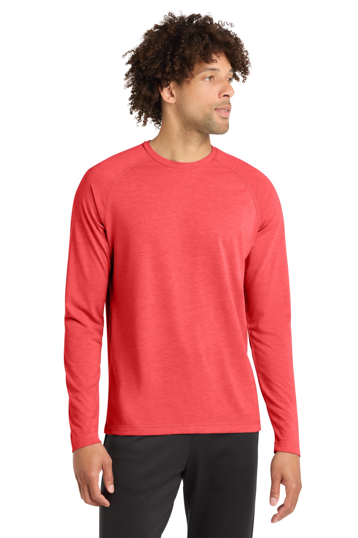 Sport-Tek  ®  PosiCharge  ®  Long Sleeve Tri-Blend Wicking Raglan Tee ST400LS
