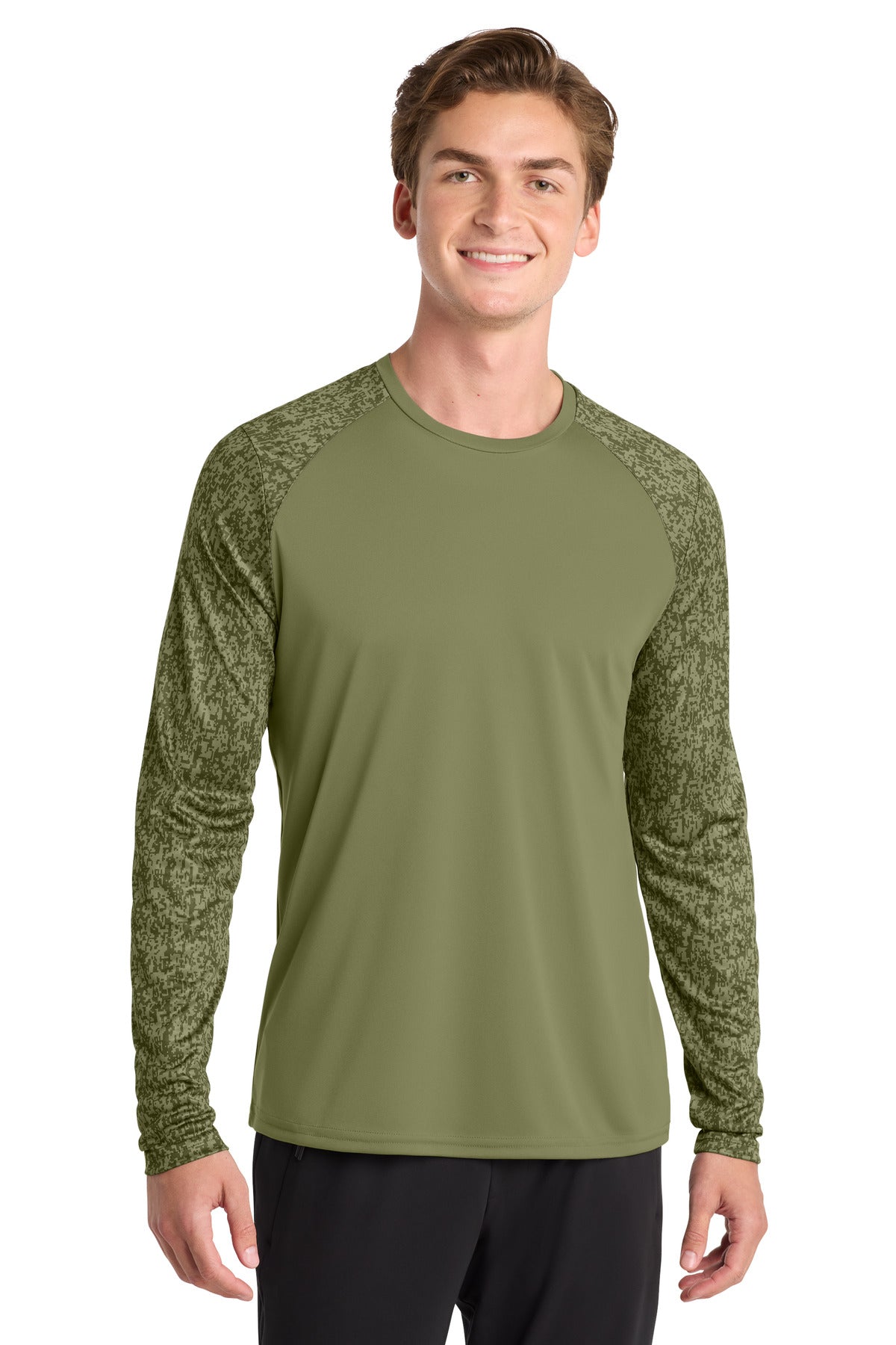 Sport-Tek  ®  Long Sleeve Digi Camo Tee. ST460LS