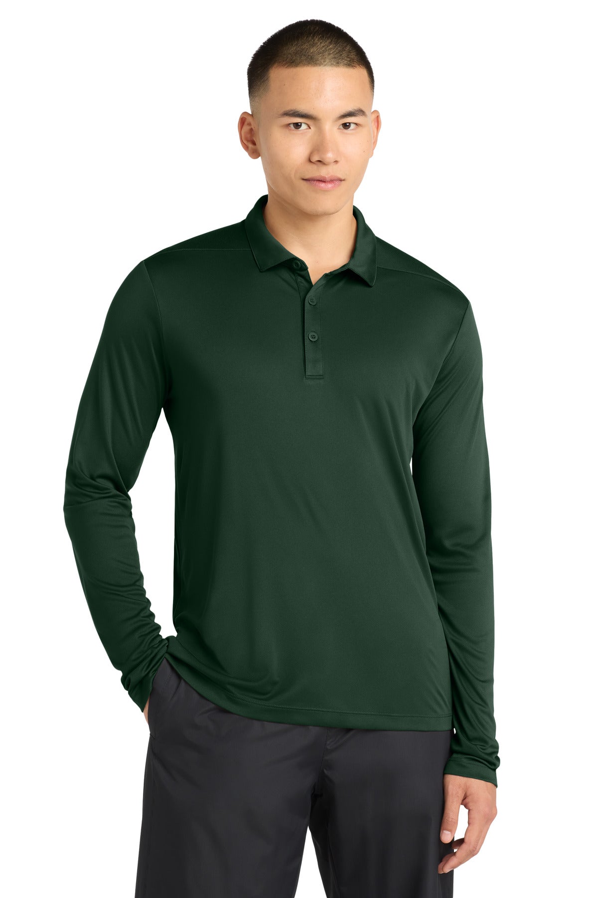 Sport-Tek  ®   Posi-UV ®   Pro Long Sleeve Polo. ST520LS