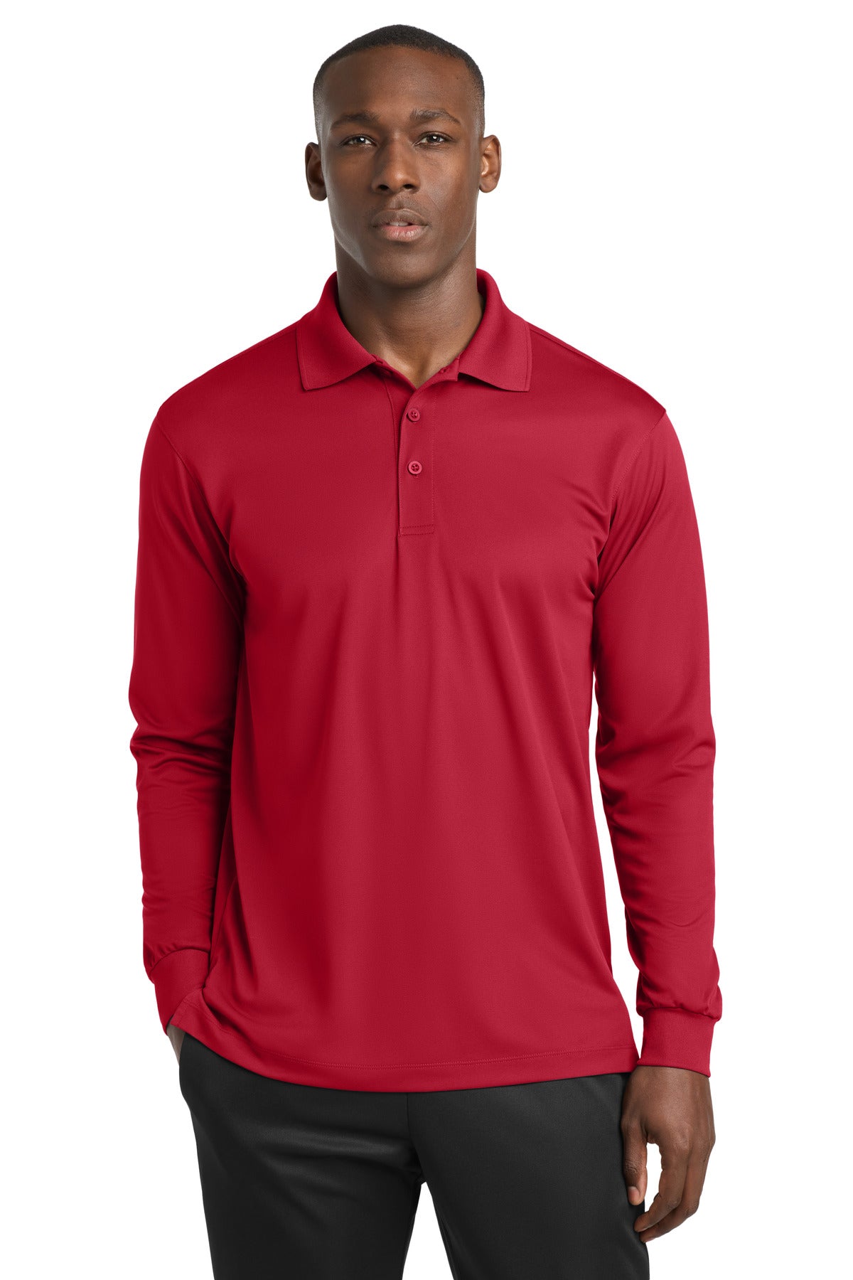 Sport-Tek ®  Long Sleeve Micropique Sport-Wick ®  Polo. ST657