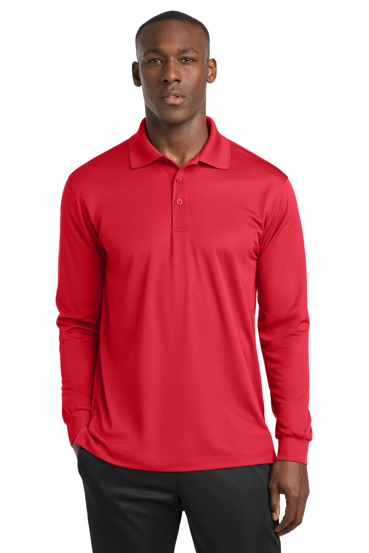 Sport-Tek ®  Long Sleeve Micropique Sport-Wick ®  Polo. ST657