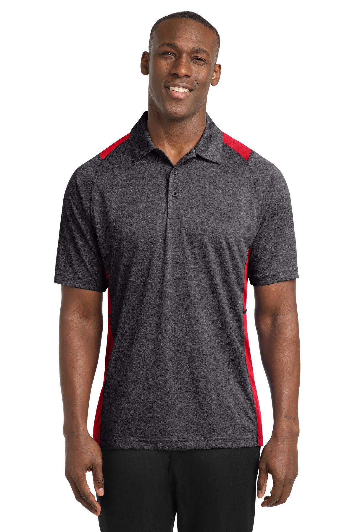 Sport-Tek ®  Heather Colorblock Contender ™  Polo. ST665