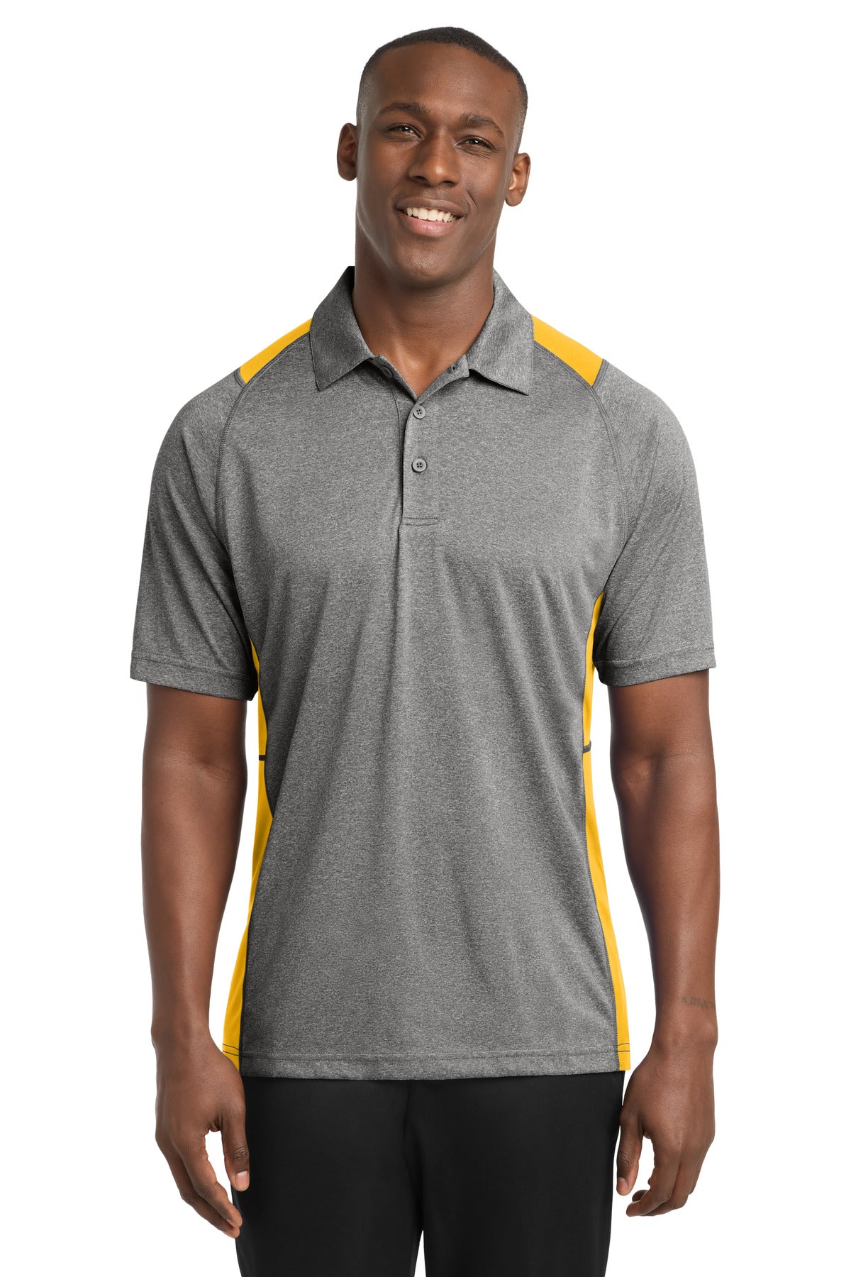 Sport-Tek ®  Heather Colorblock Contender ™  Polo. ST665